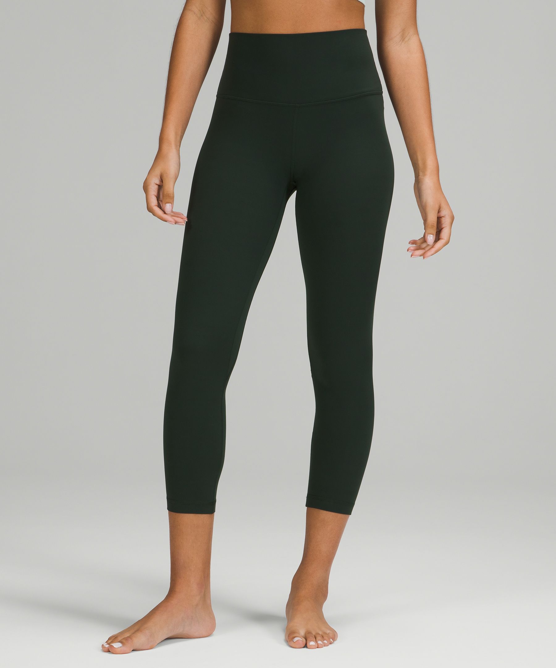 Lululemon Align™ High-rise Crop 23" In Rainforest Green