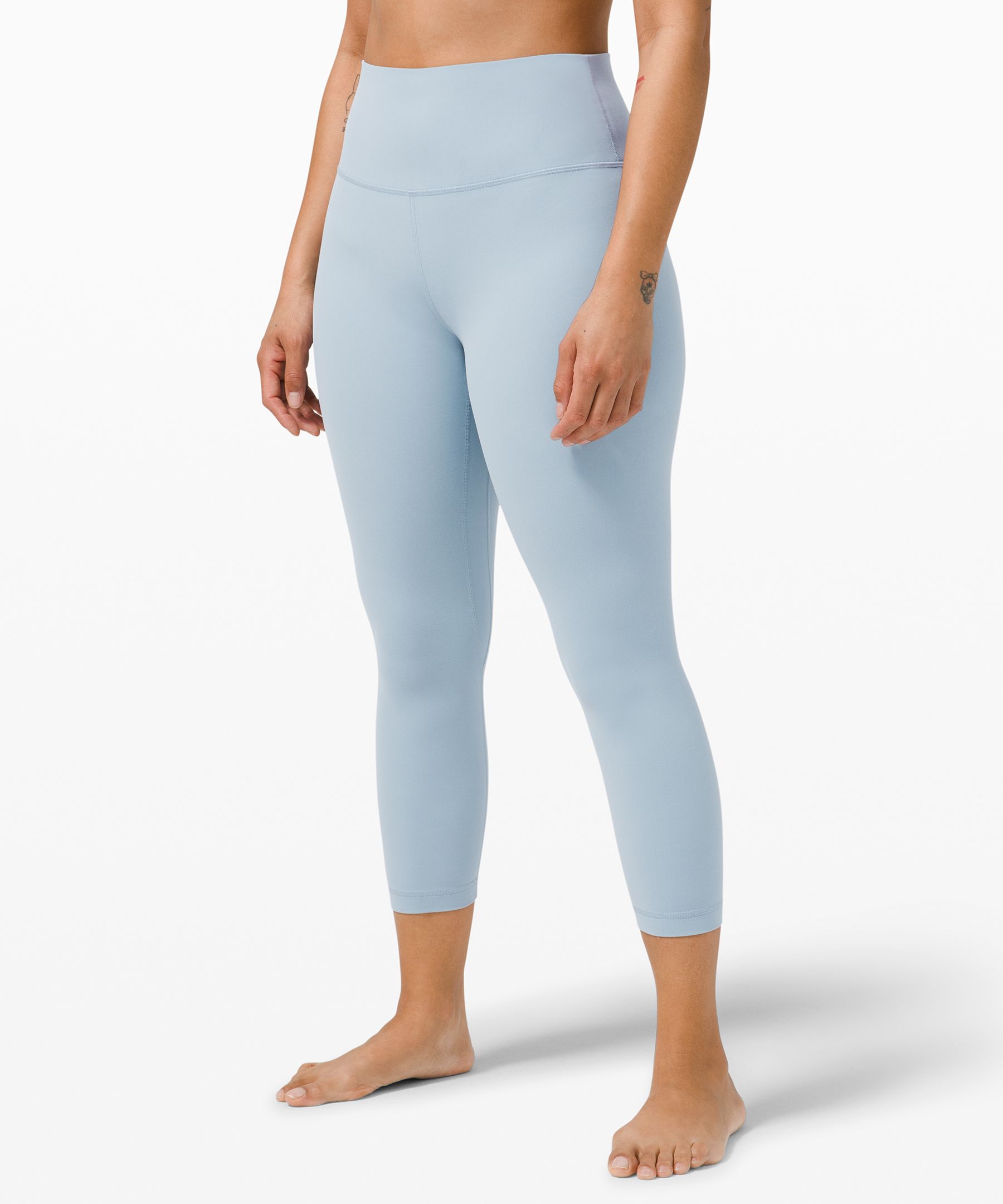 Lululemon Align™ High-rise Crop 23 In Diamond Dye Silver Blue