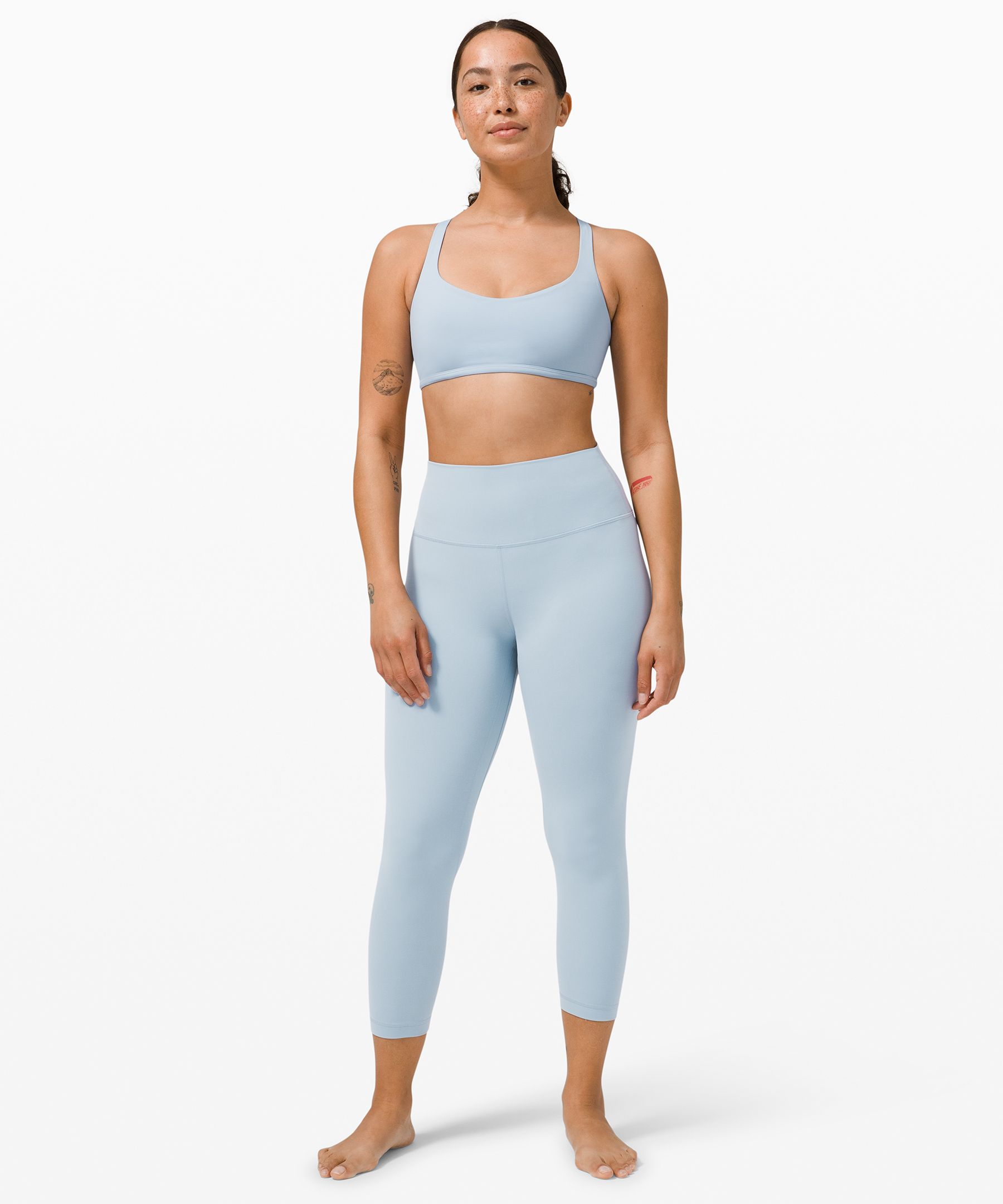 Lululemon Align Crop 23 with pockets (Iron Blue), Women's Fashion,  Activewear on Carousell