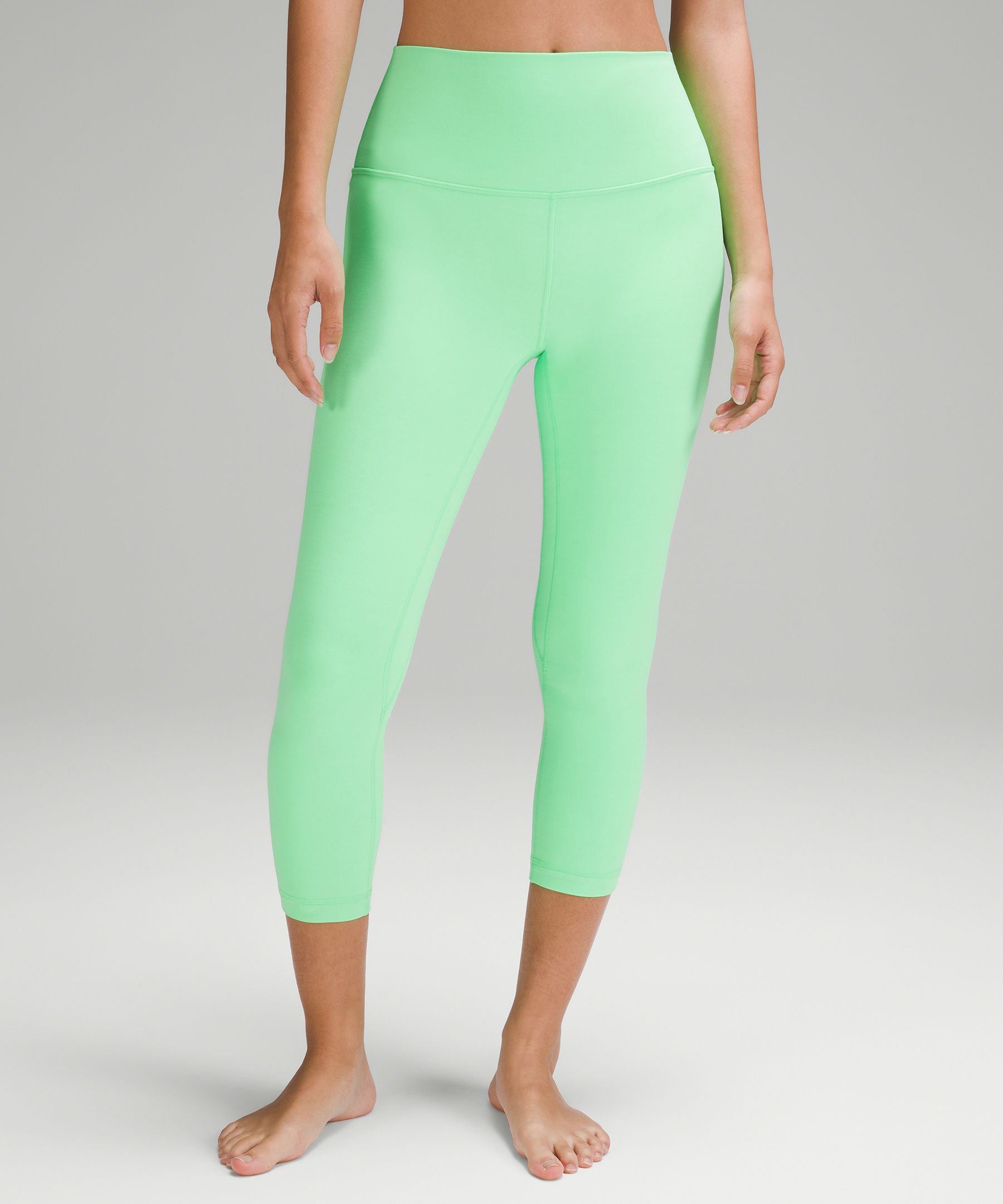 ❤️ New Lululemon Align HR Crop 23 Size 4 Rainforest Green Nulu