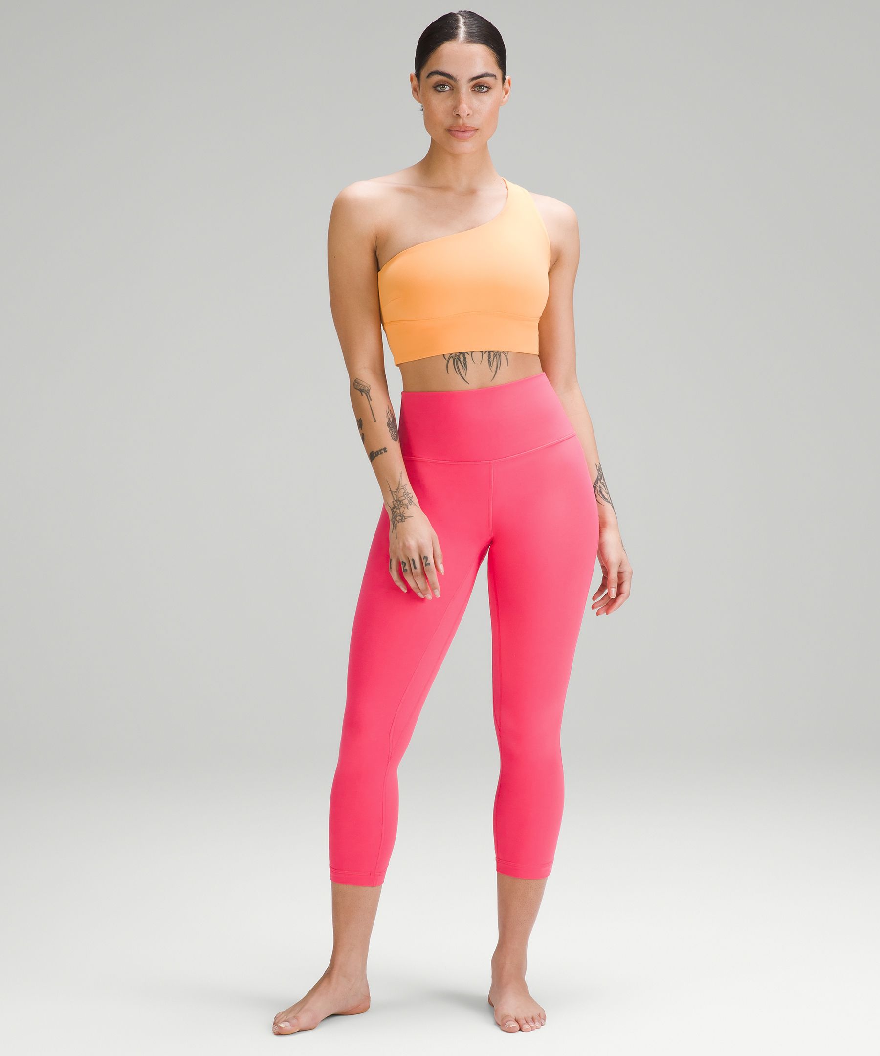 NEW Women Lululemon Align Cropped Tank Top Guava Pink Size 10 & 12