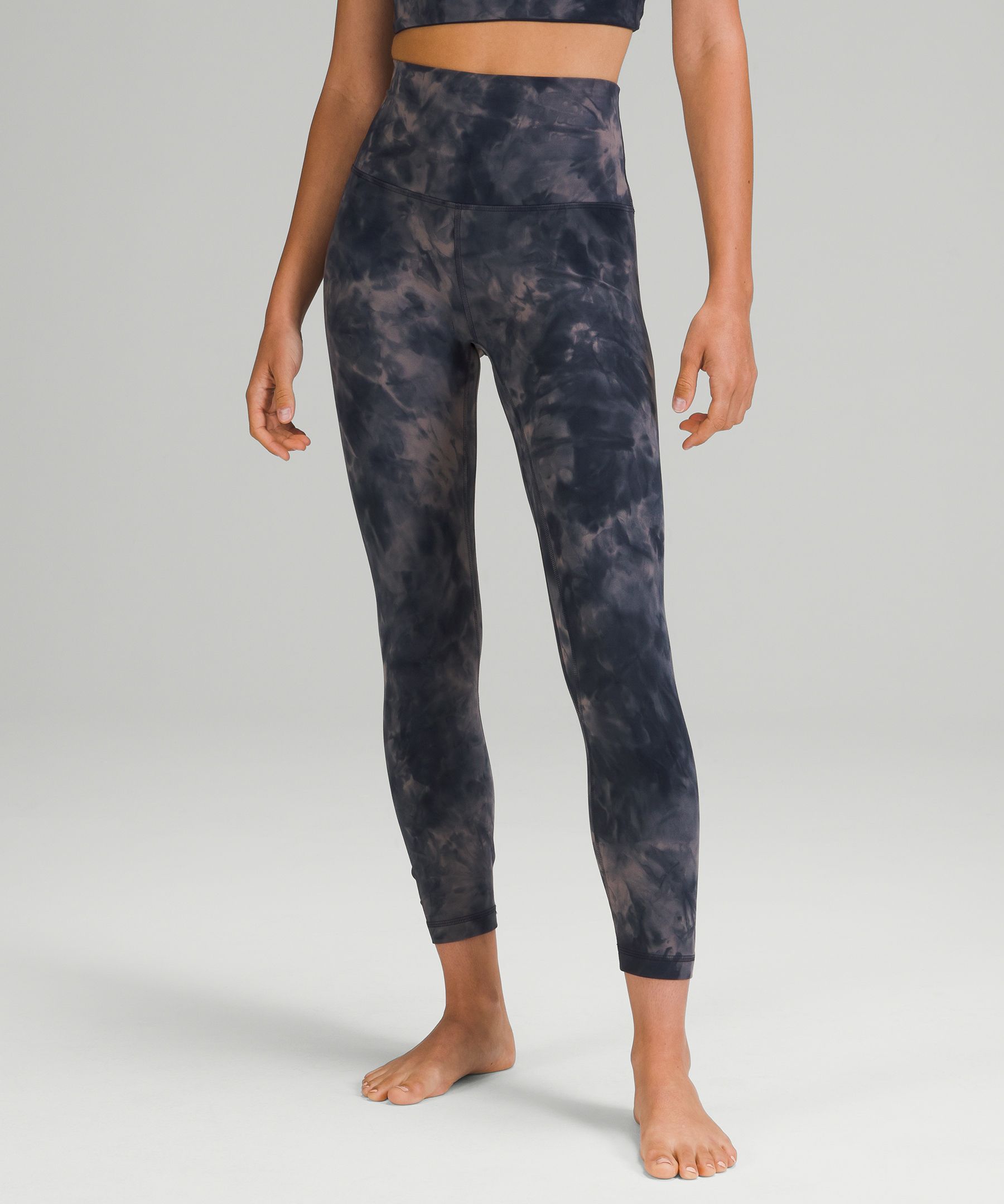 Lululemon Align™ High-rise Crop 23" In Diamond Dye Lunar Rock True Navy