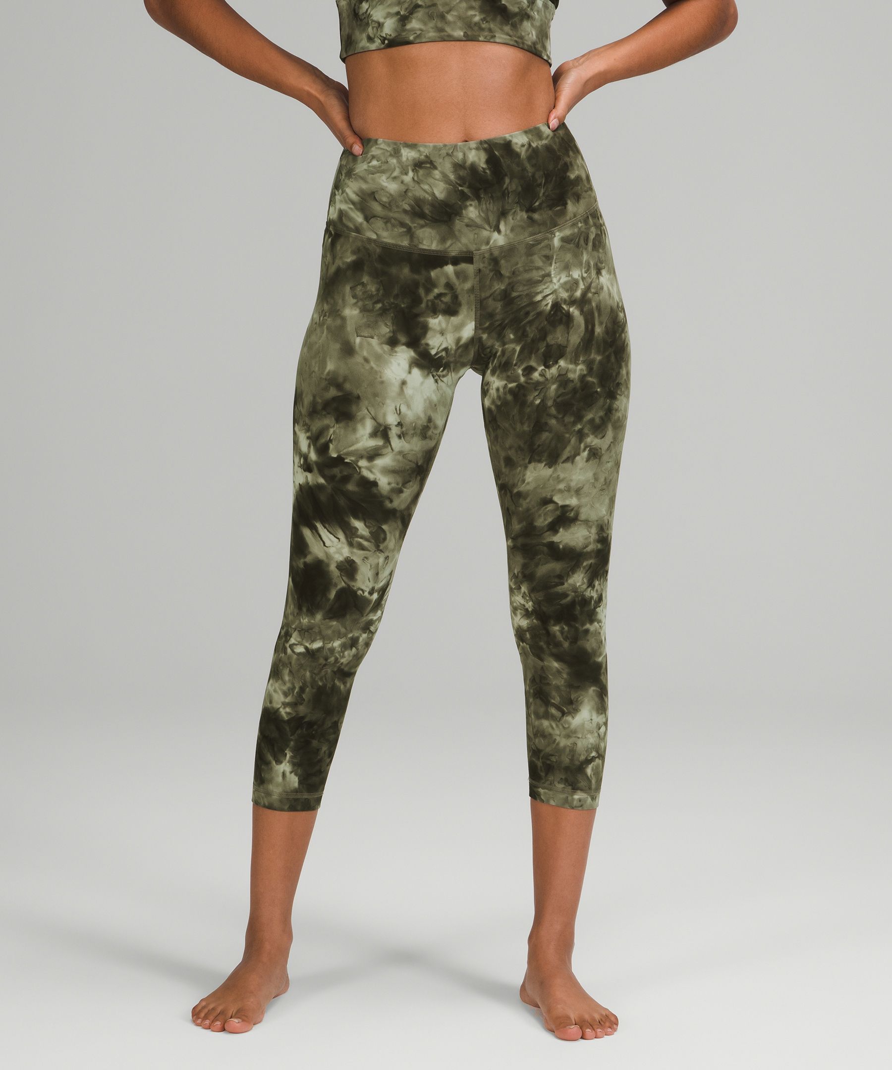 Lululemon Align™ High-rise Crop 23 In Everglade Green | ModeSens