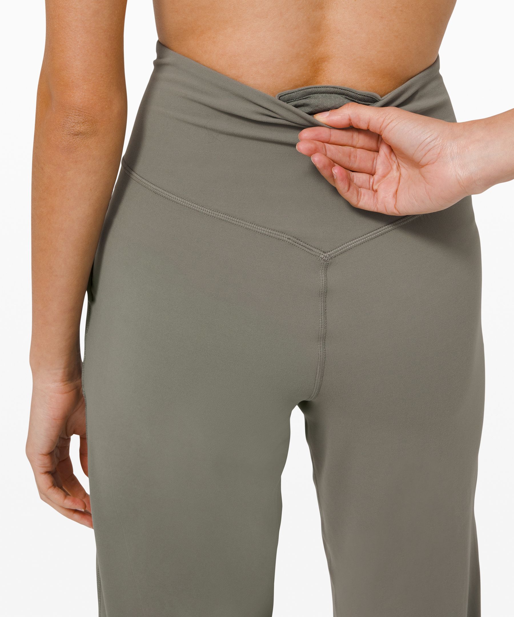 Lululemon Align™ Super-high-rise Wide Leg Crop 23 In Grey