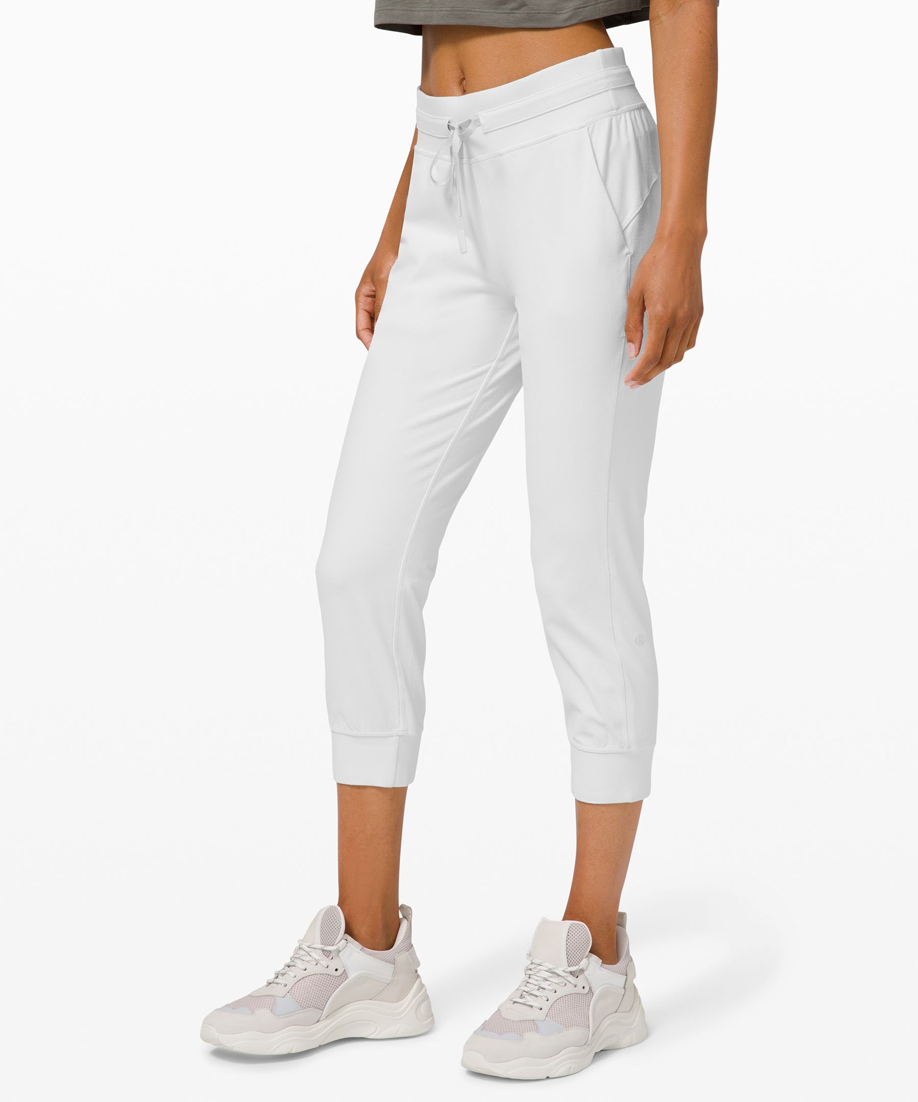 Lululemon Ready To Rulu Jogger Crop In White