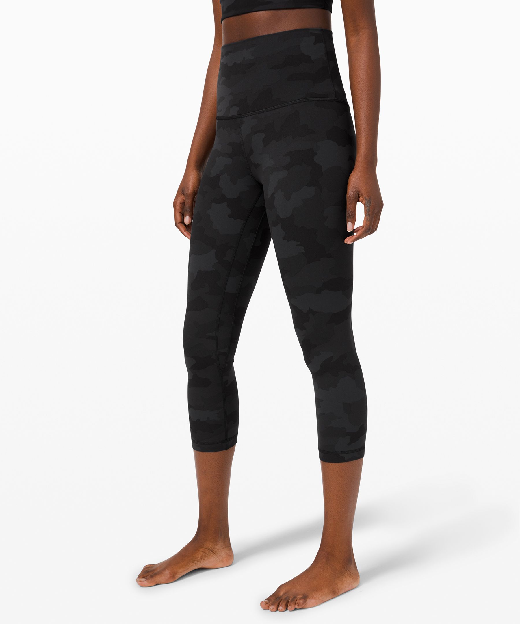 Lululemon Align™ Super-high-rise Crop 21 In Heathered Black