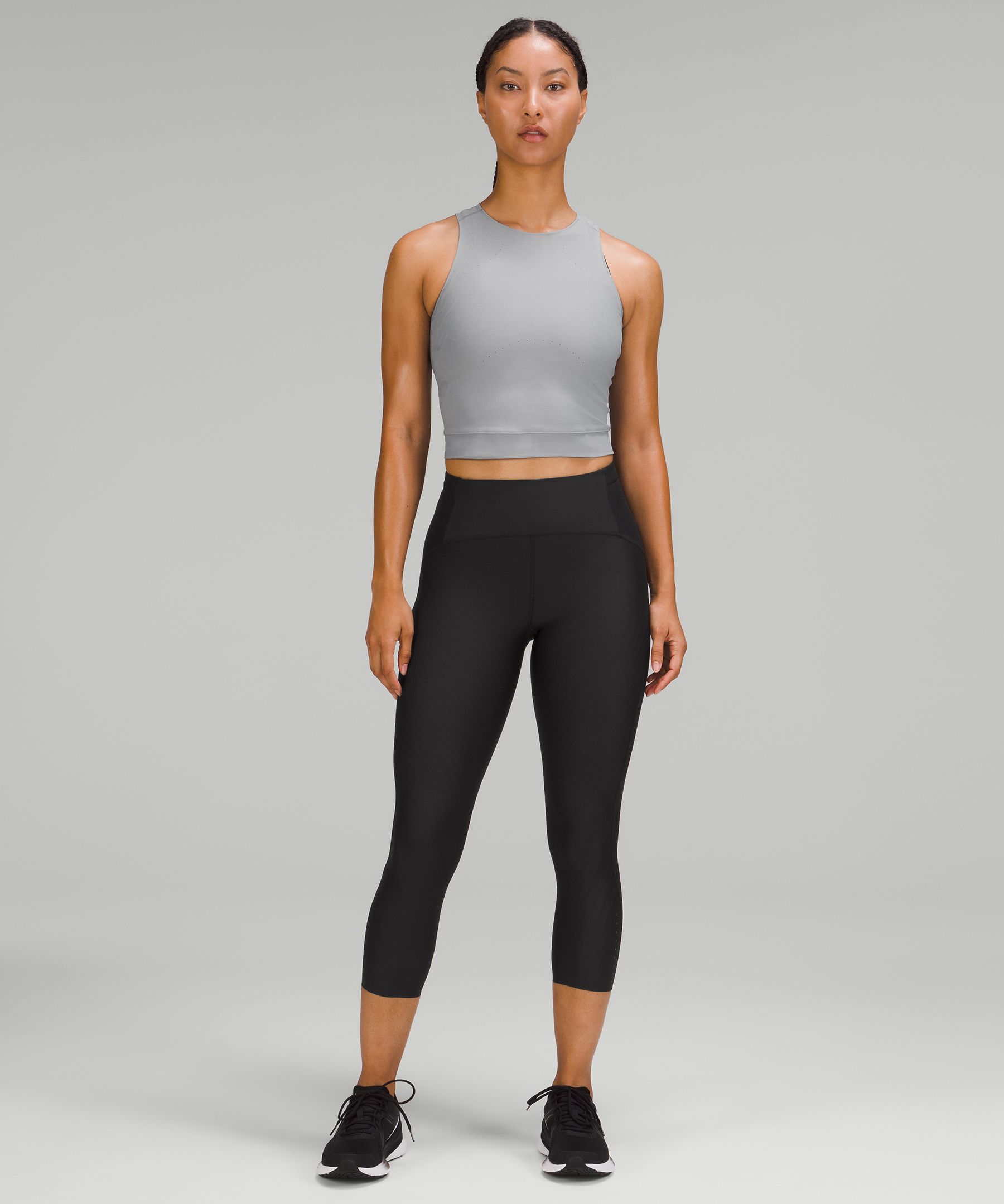 SenseKnit High-Rise Running Crop 23