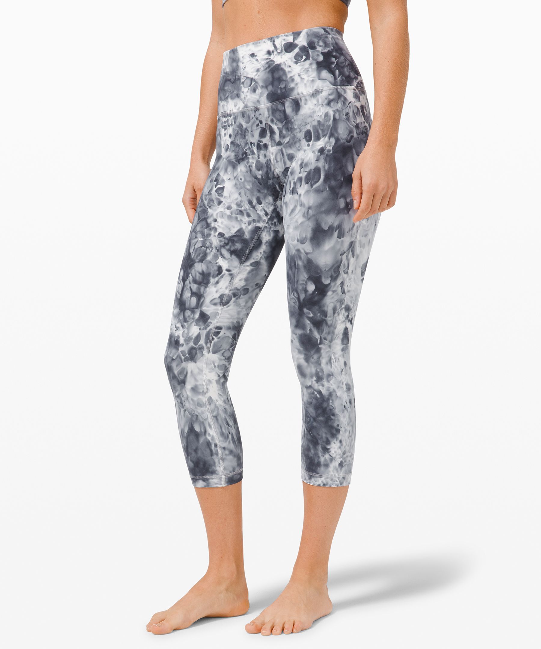Lululemon Wunder Under High-rise Crop 21" Full-on Luxtreme In Printed