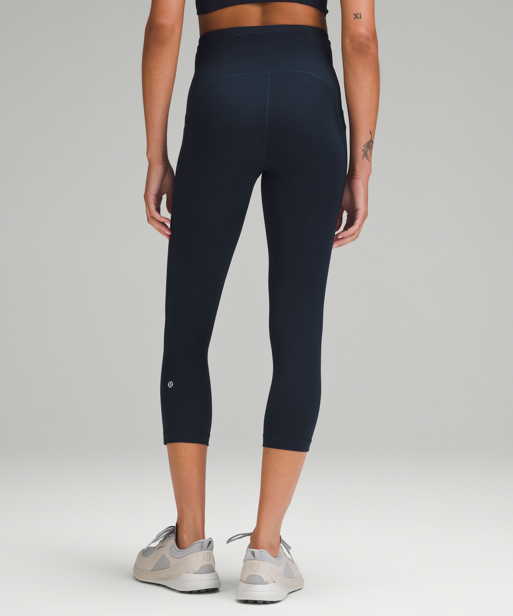 Shop Lululemon Swift Speed High-rise Crop 21" In True Navy