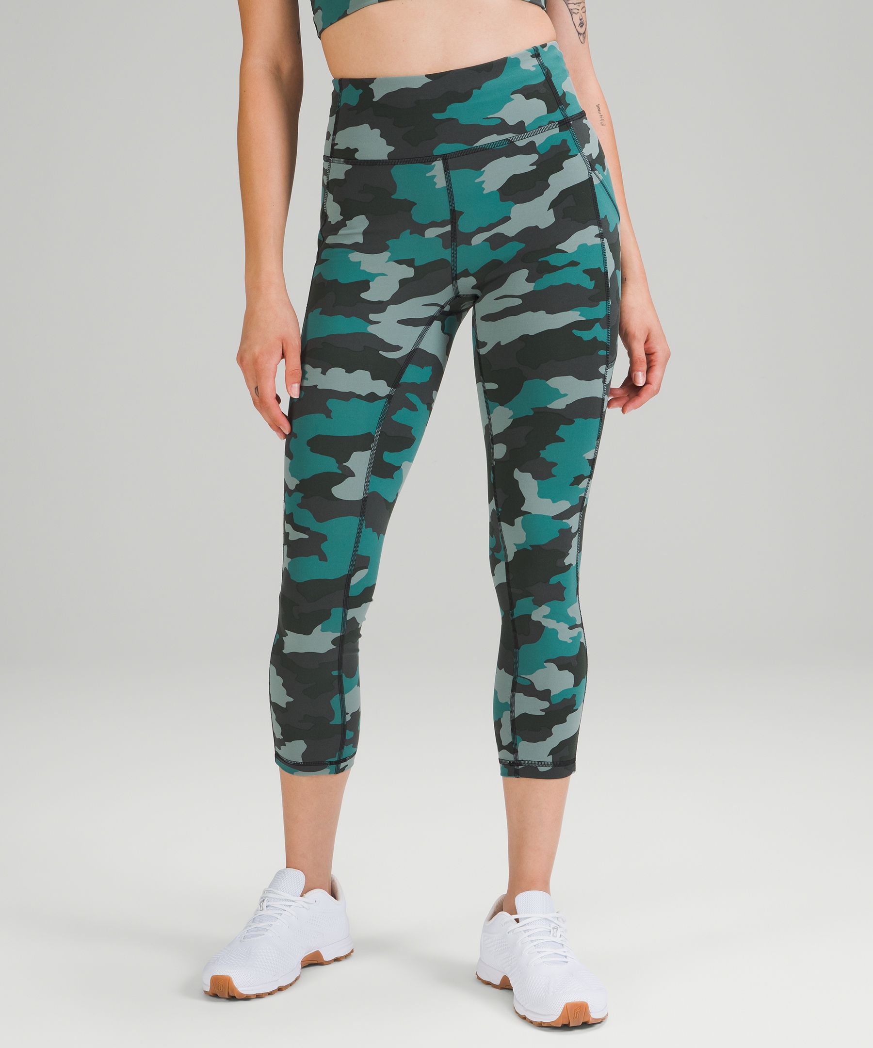 Base Pace HR Tight 25, Heritage 365 Camo Tidewater Teal Multi