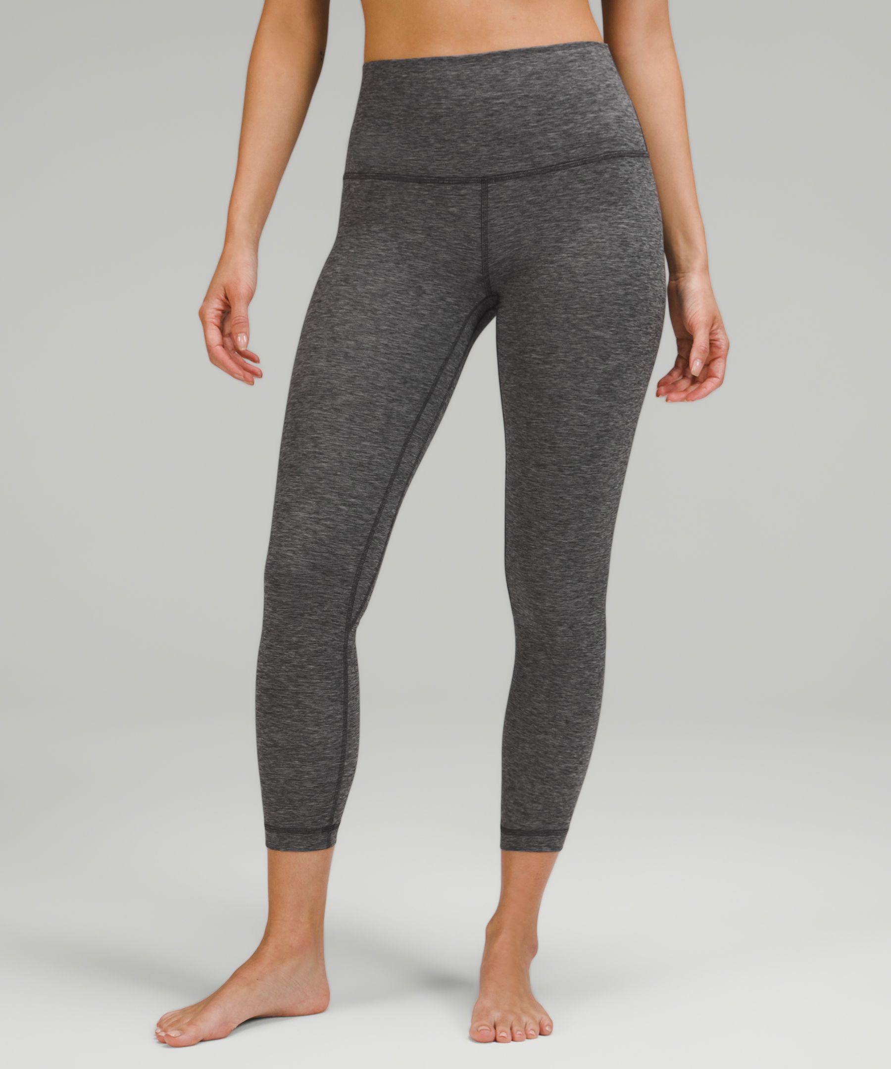 Lululemon Align™ High-rise Crop 23 In Leopard Camo Deep Coal