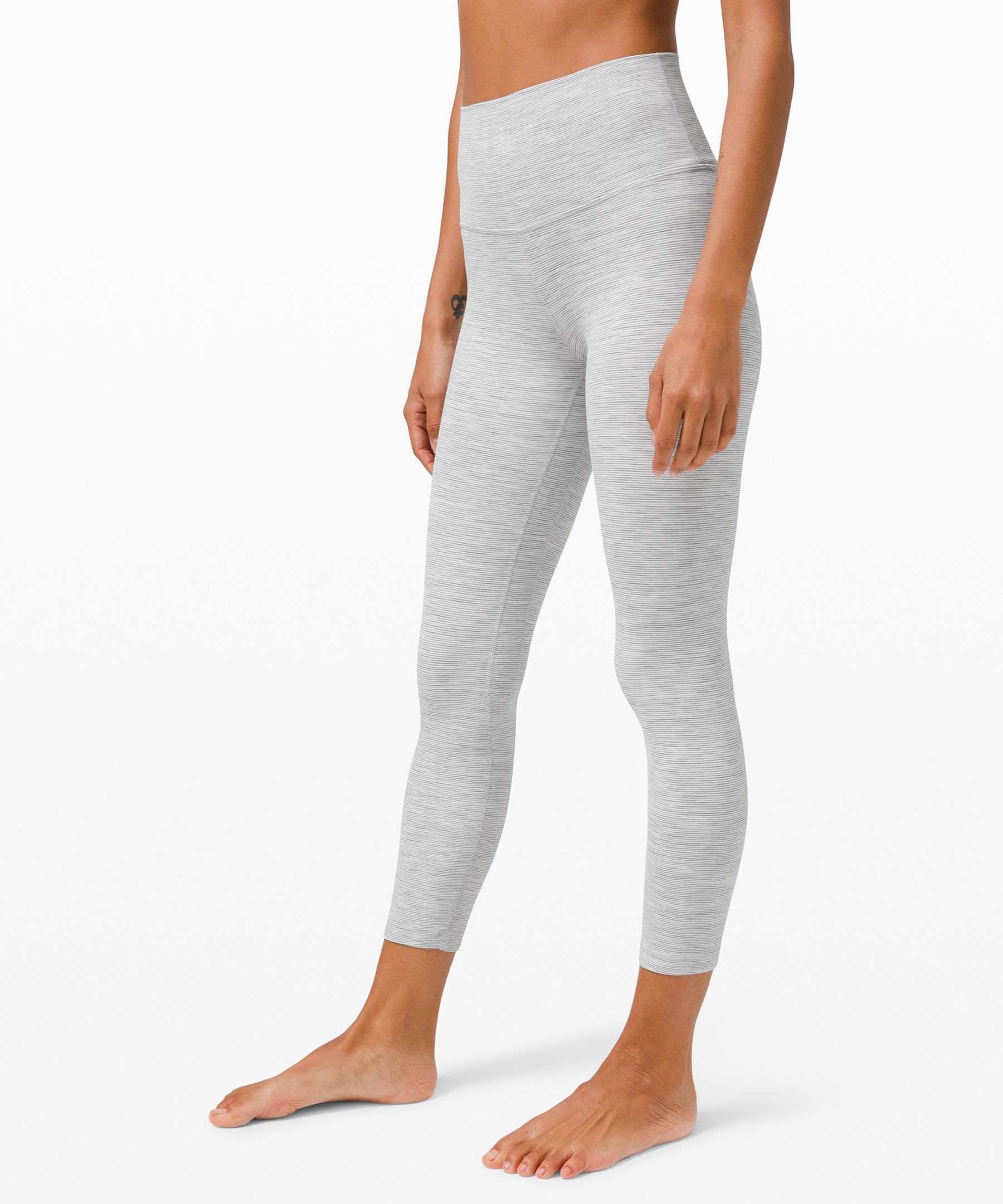 Lululemon Align™ High-rise Crop 23" In Wee Are From Space Nimbus Battleship