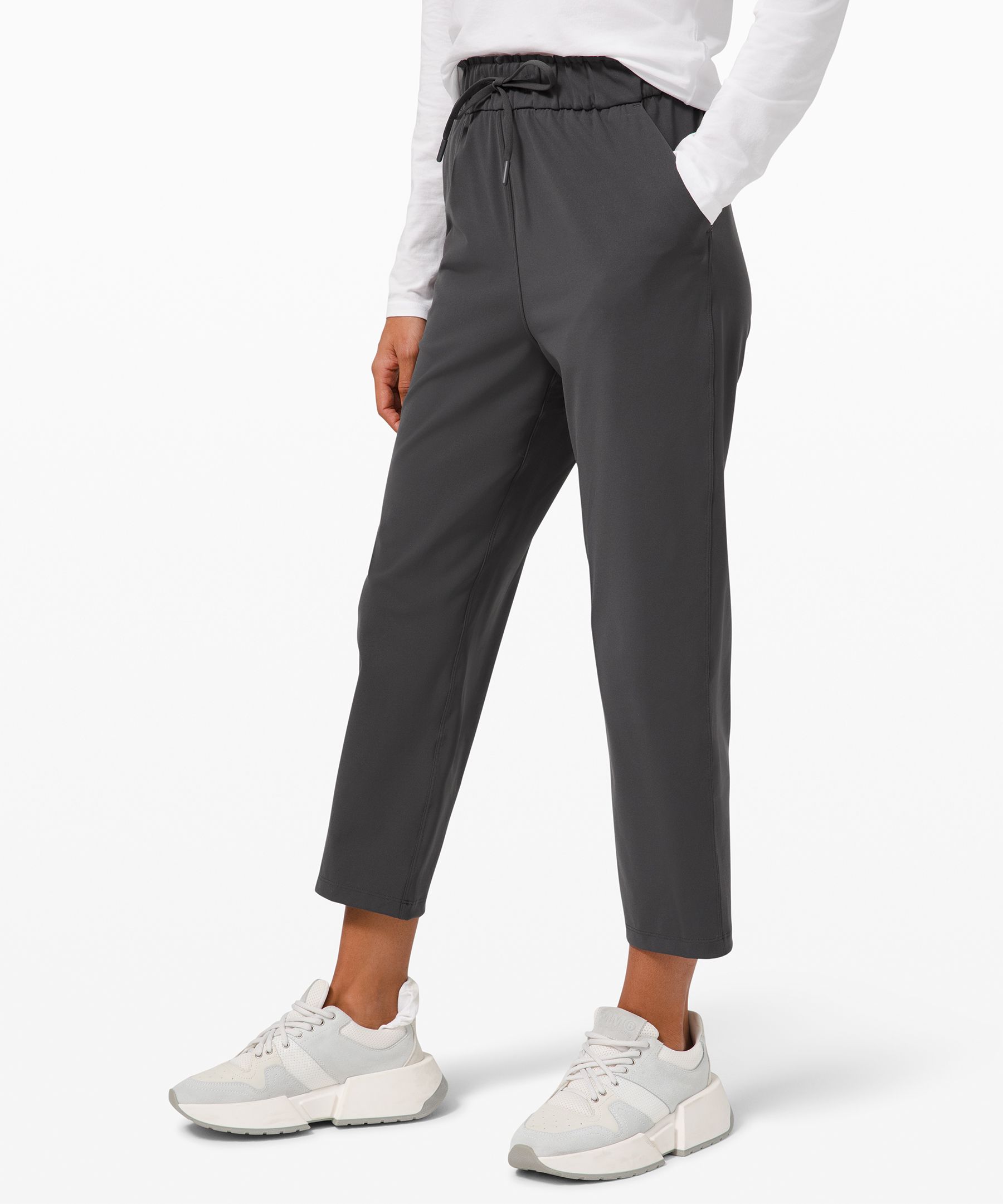 Stretch High-Rise Cropped Pant 23, Women's Capris