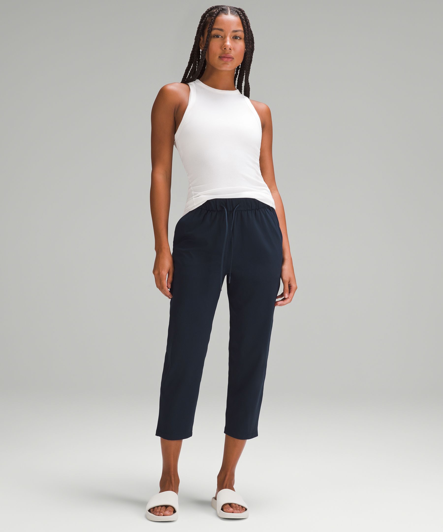 Stretch High-Rise Cropped Pant 23, Women's Capris