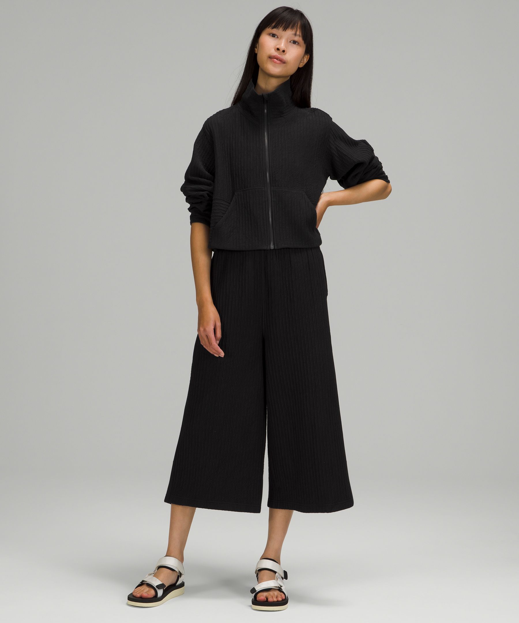 Textured Wide Leg Crop  lululemon Hong Kong SAR