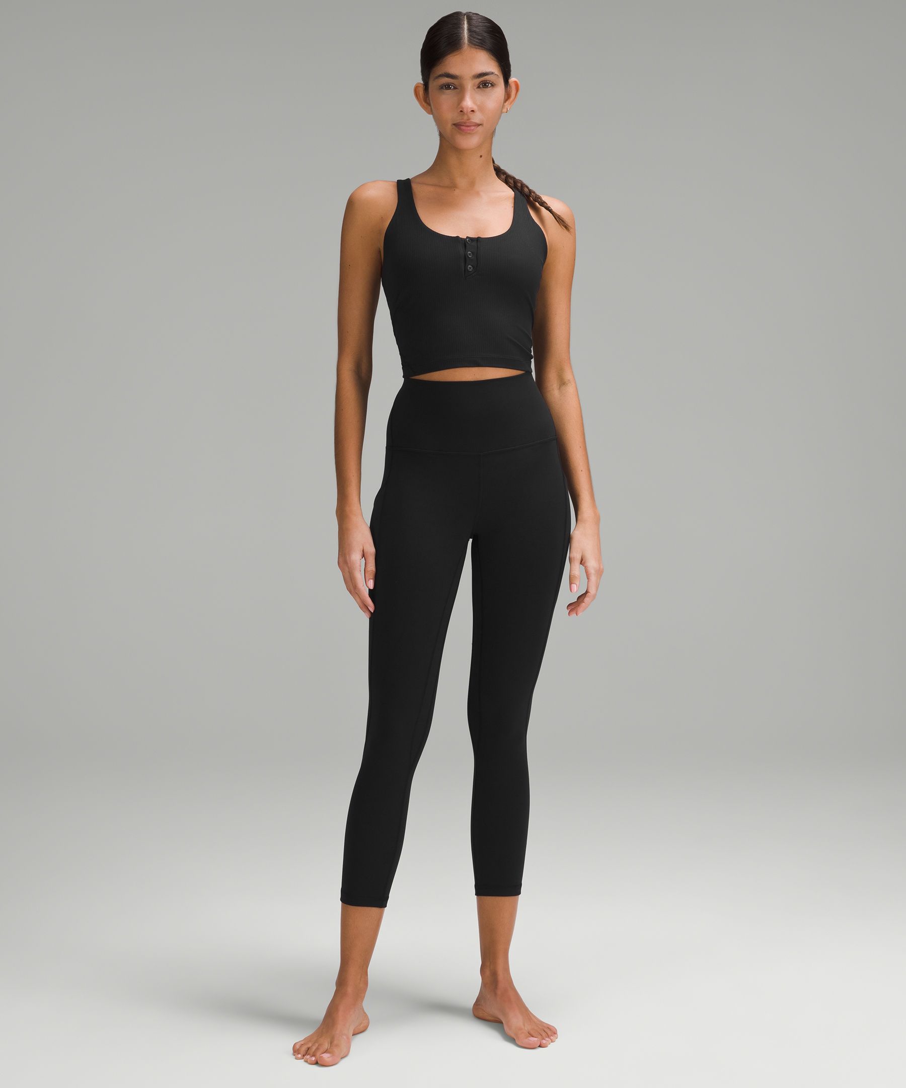 lululemon athletica, Pants & Jumpsuits, Lululemon Capri Leggings With  Gathered Sides Size 4 Black
