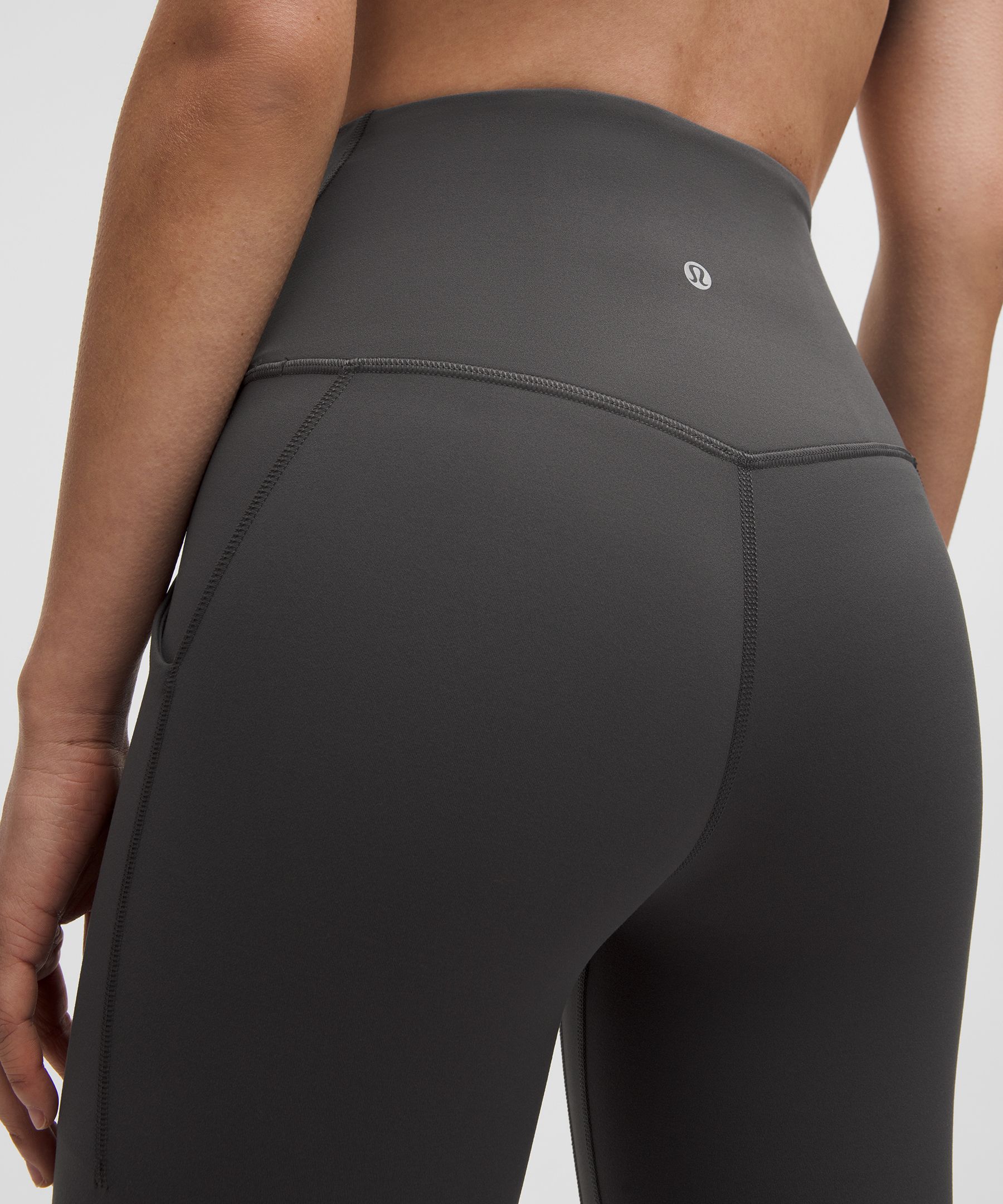 Lululemon Hustle Leggings Black Run Crop Calf Zipper Pockets Reflectiv –  The Thriftanista Closet