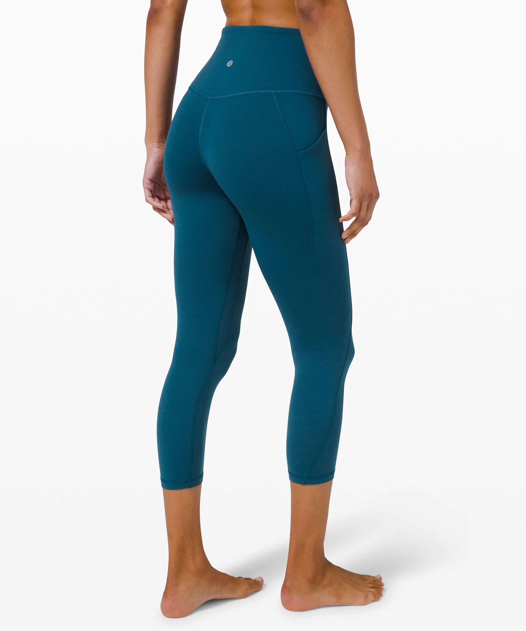LULULEMON Fast and Free High-Rise Crop 23 (Black, 0) at