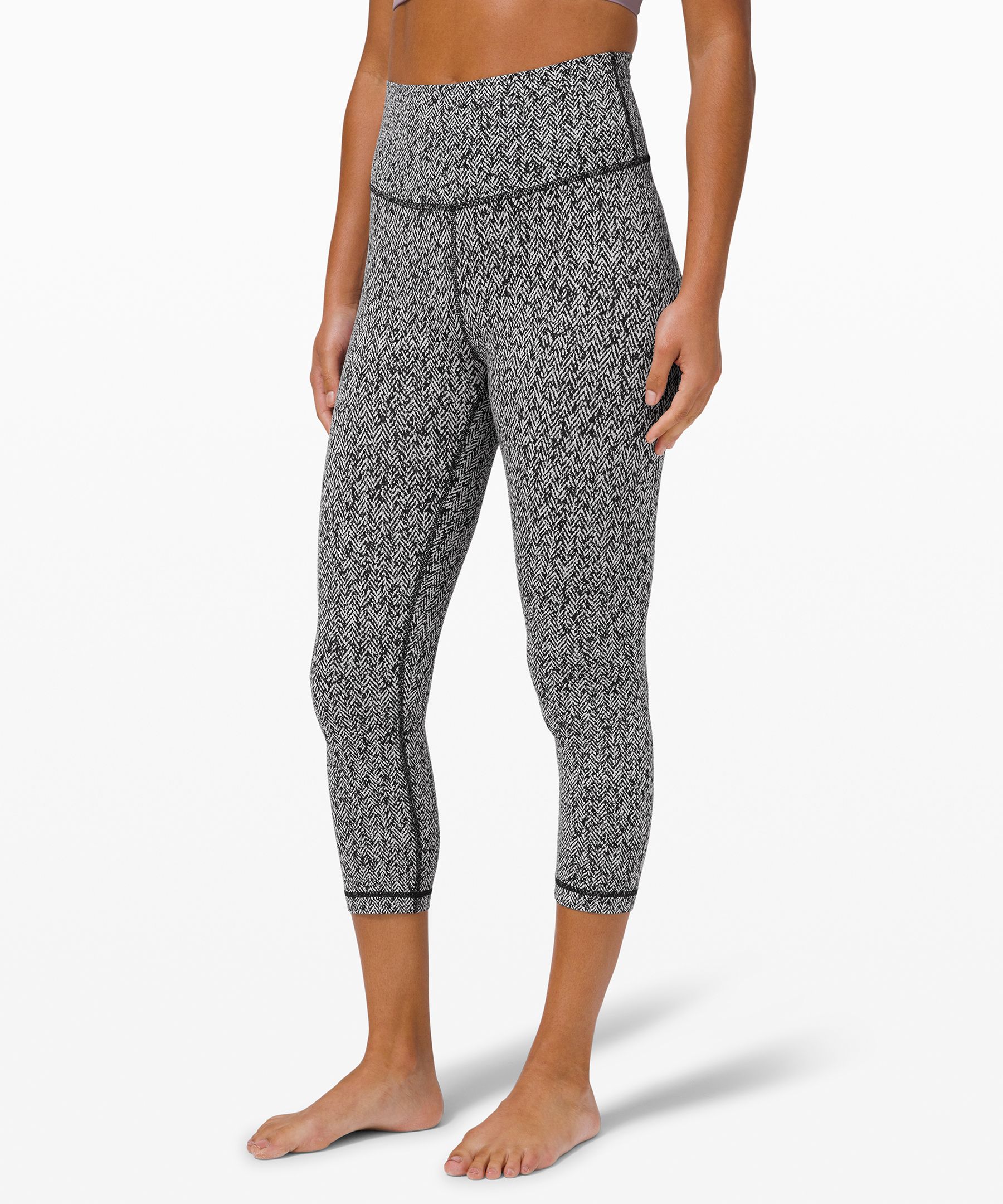 lululemon black and white pattern leggings