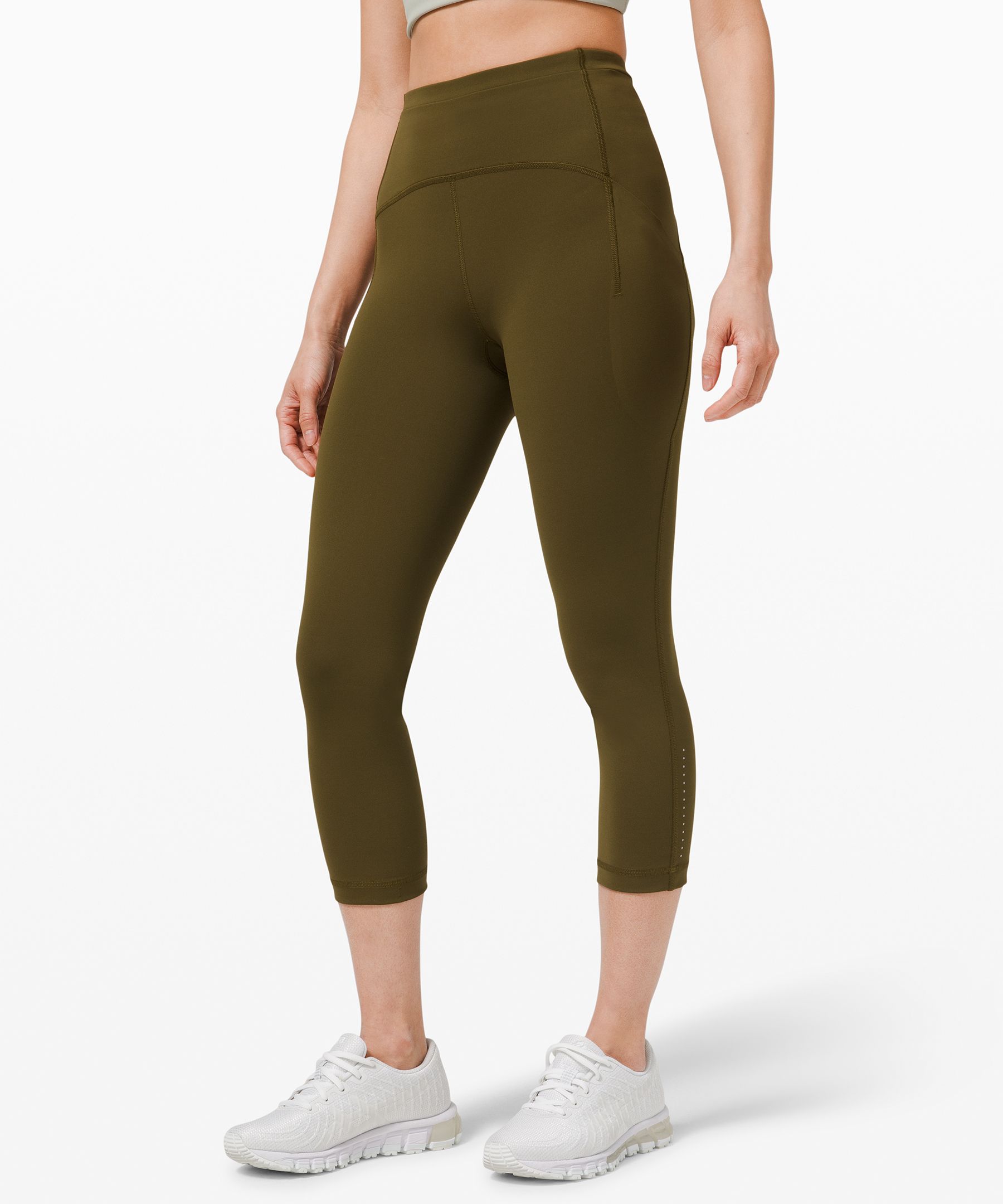 Lululemon Swift Speed High-rise Crop 21" In Green