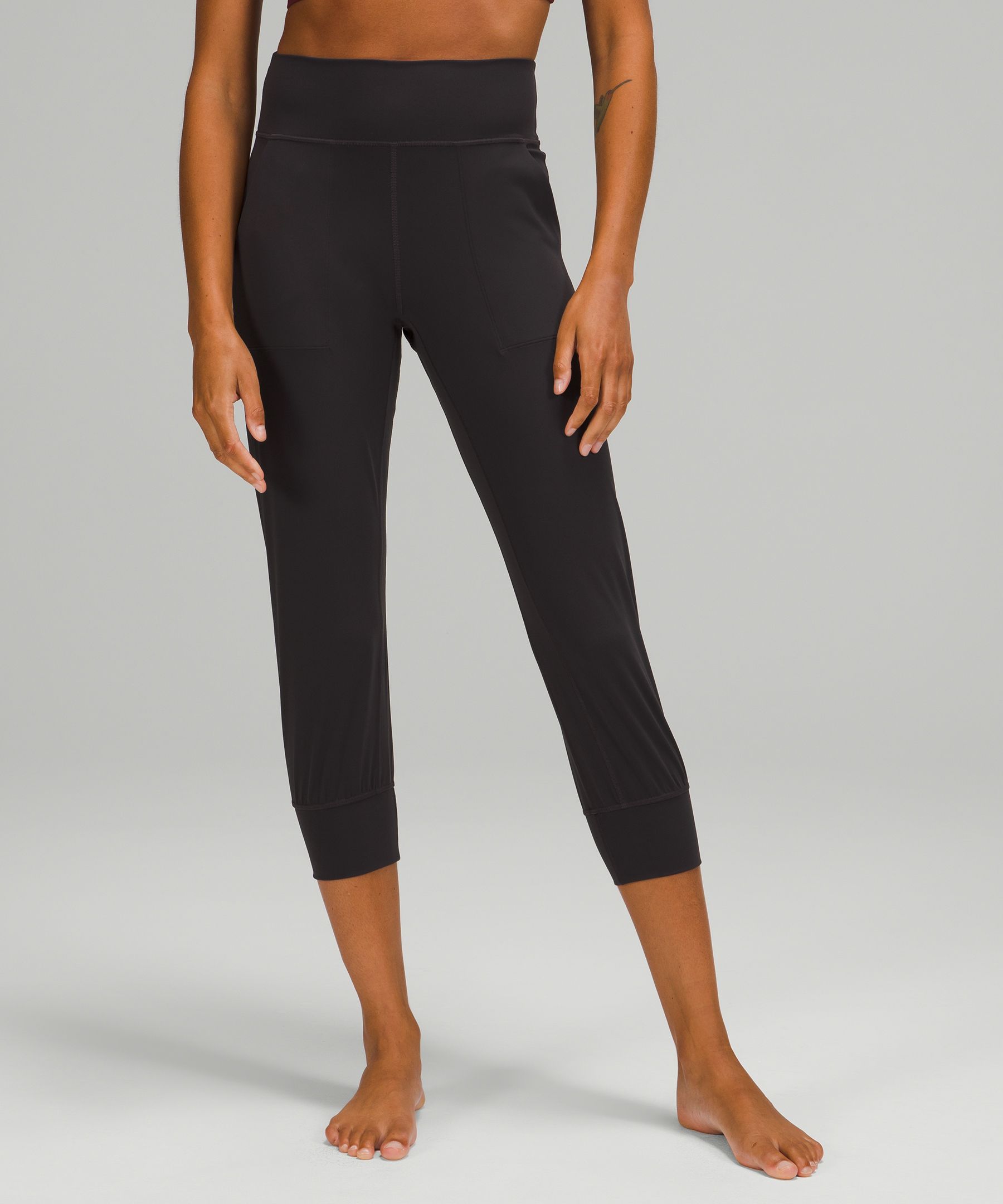 Lululemon Align™ High-rise Joggers Crop In Black Granite