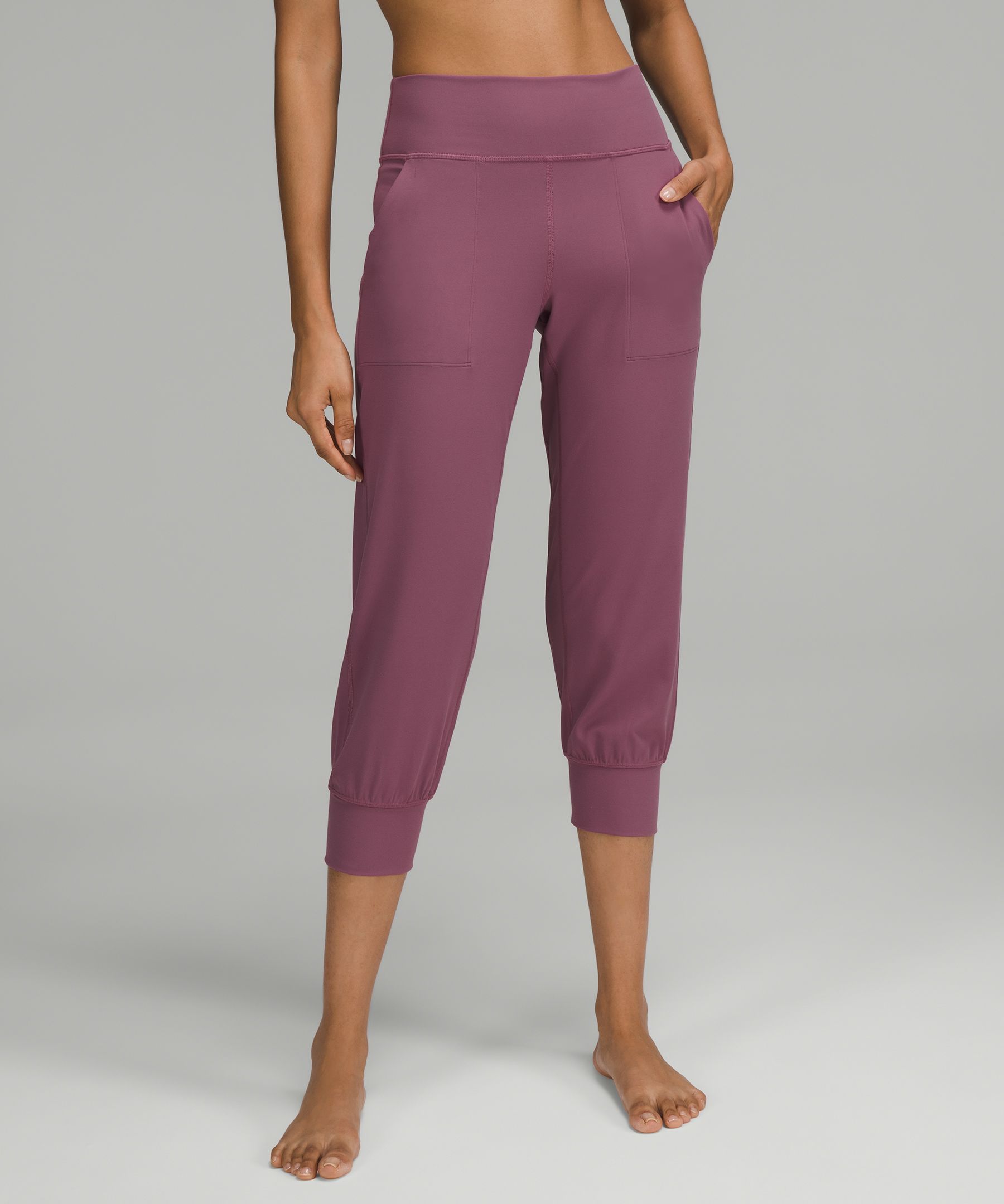 Lululemon Align™ High-rise Cropped Joggers In Vintage Plum