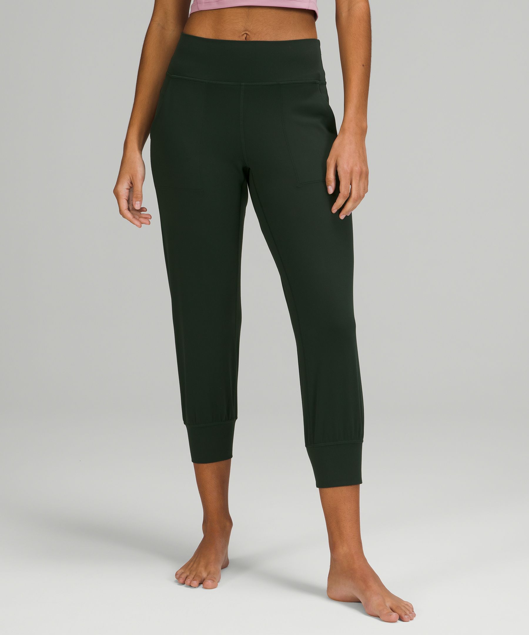 Lululemon Align™ High-rise Cropped Joggers In Rainforest Green