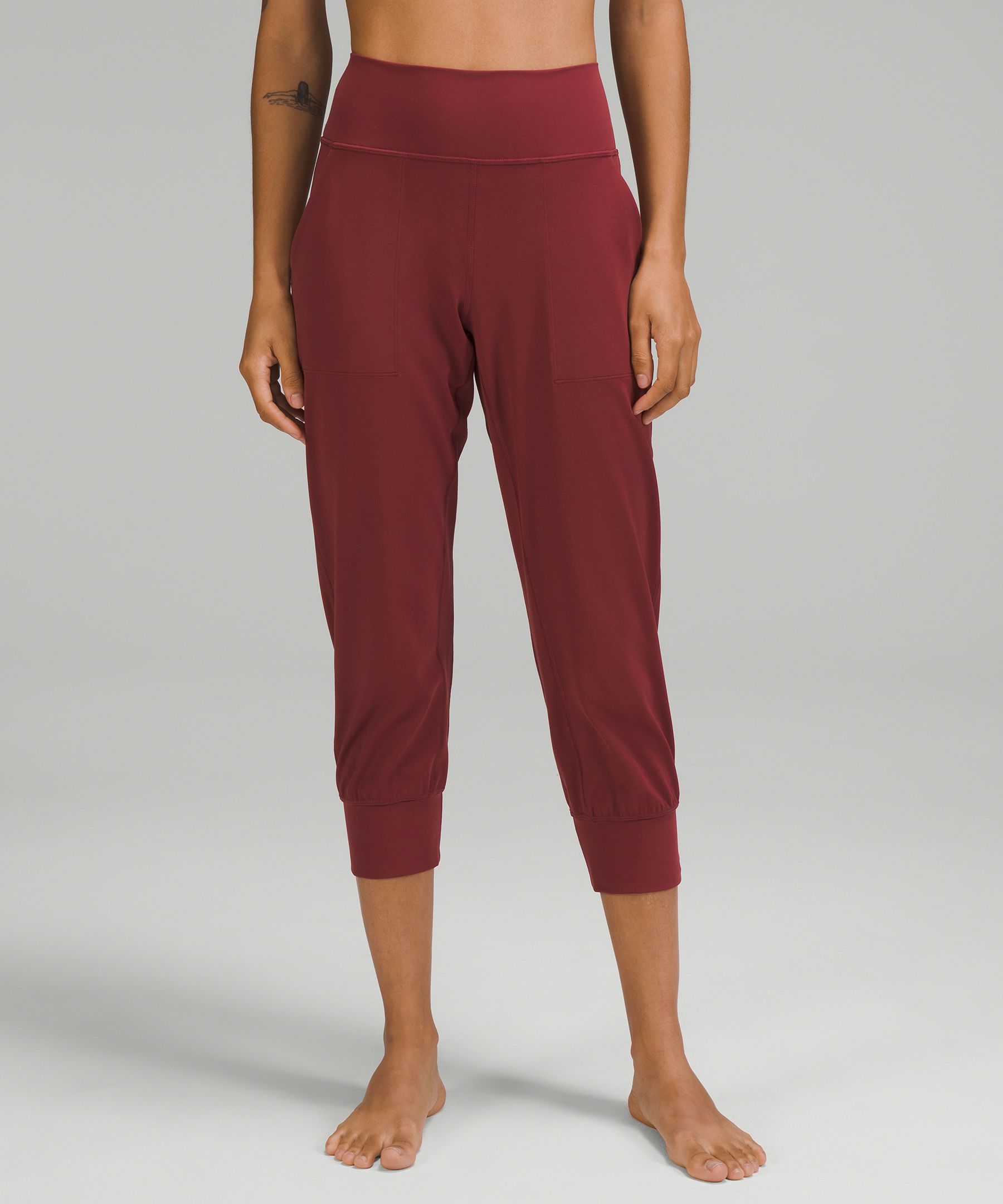 Lululemon Align™ High-rise Joggers Crop In Mulled Wine