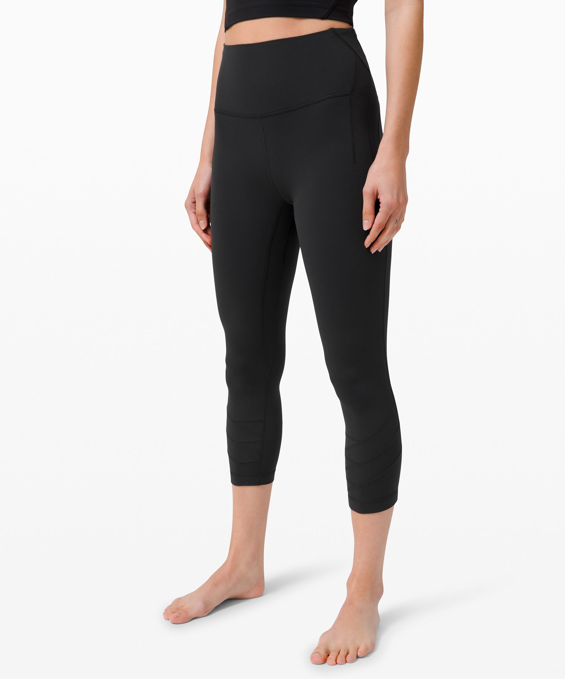 Lululemon Nulu™ Fold Yoga High-rise Crop 23" In Black