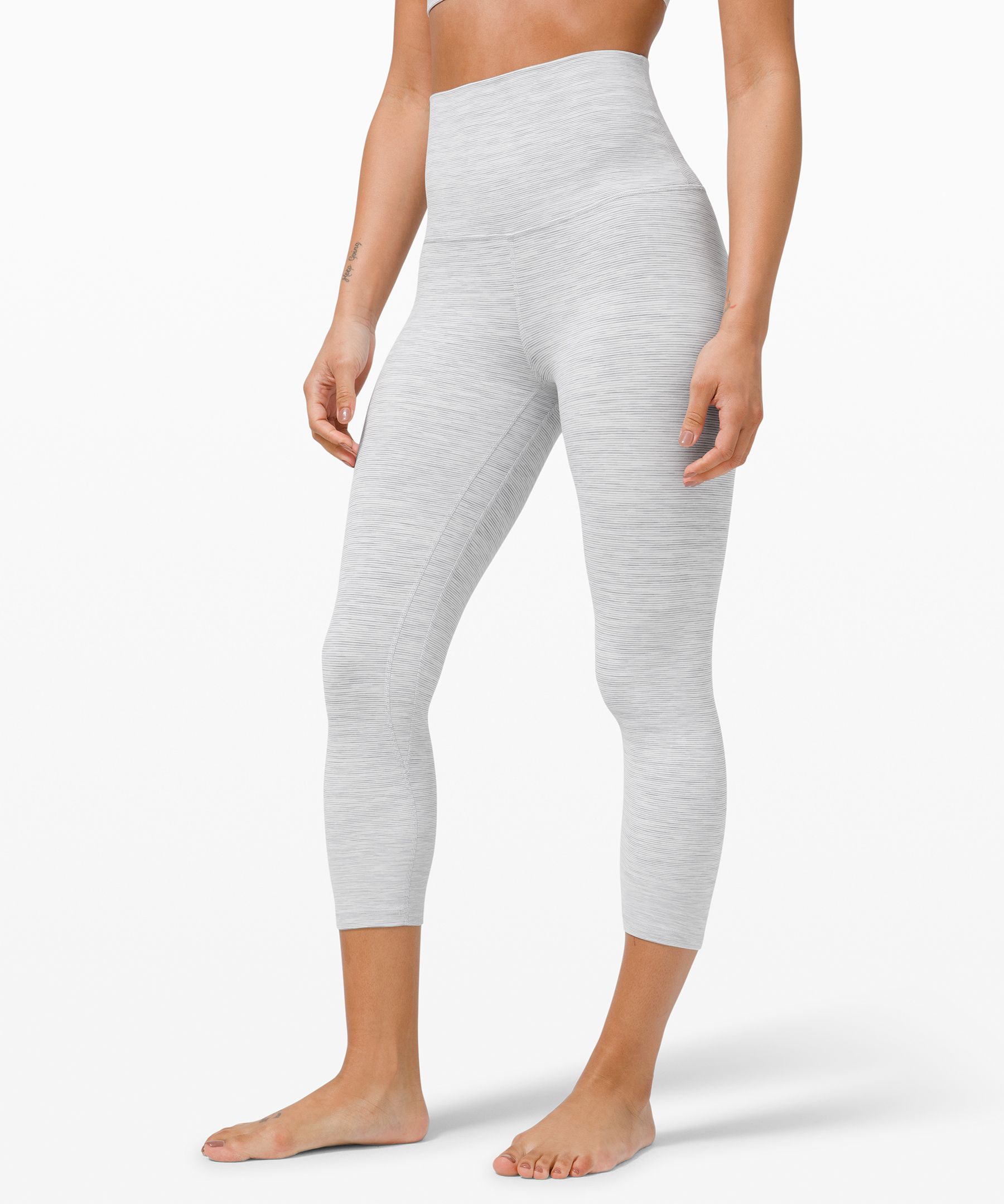 Lululemon Align Crop *21 In Wee Are From Space Greyvy Persian