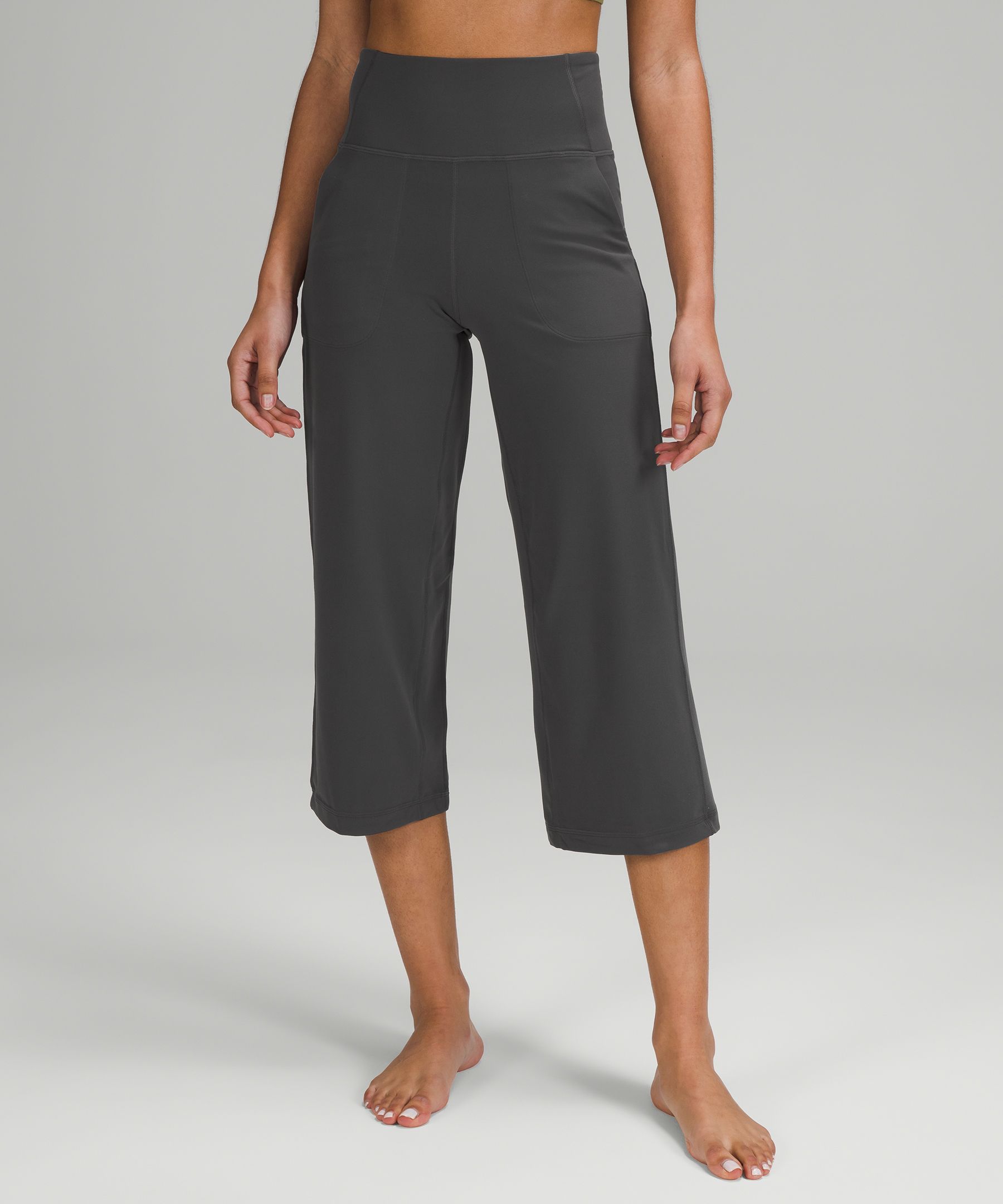 Buy Lululemon Align™ Super-high-rise Wide Leg Crop 23 - Cacao At 19% Off