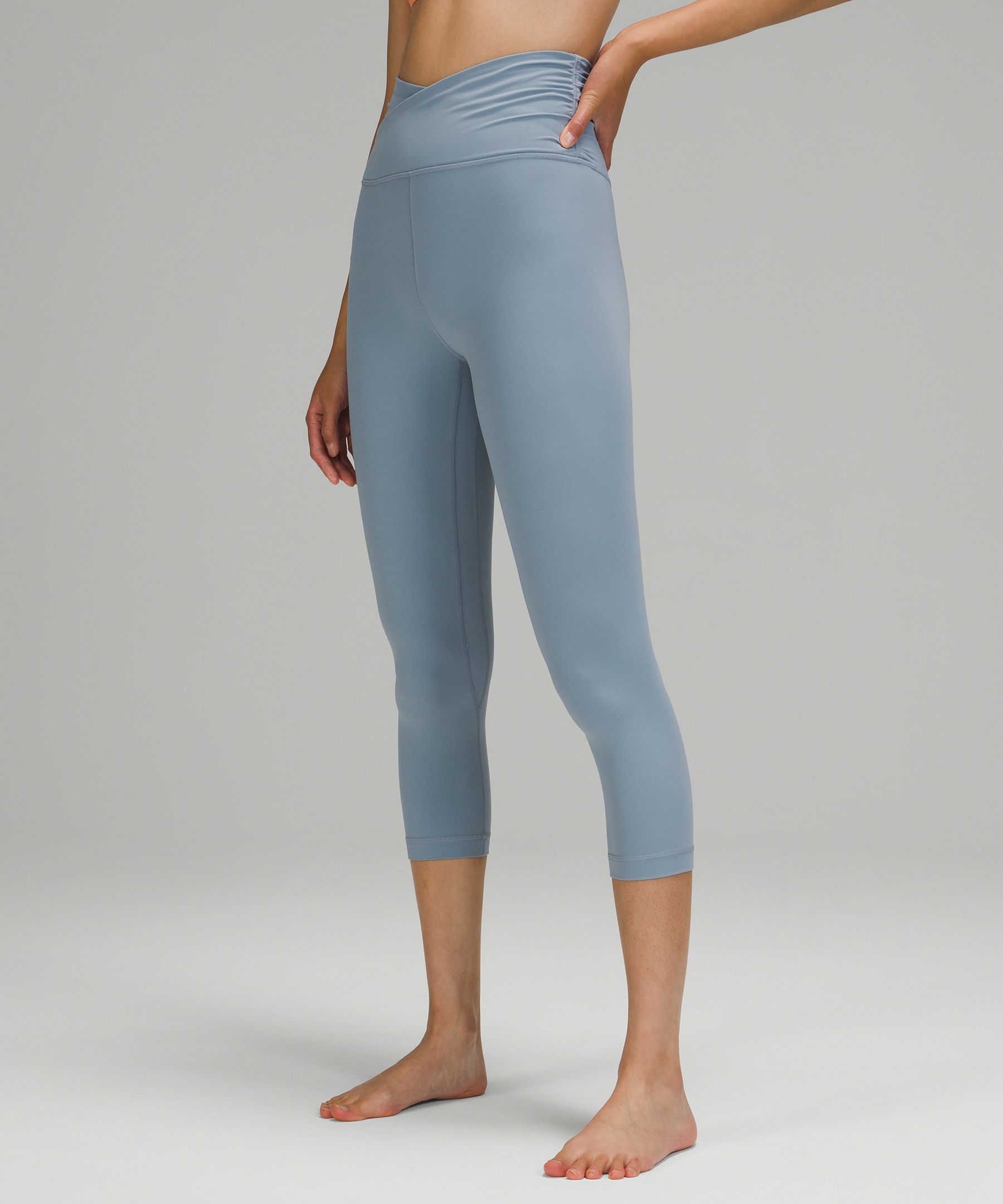 Lululemon Align Crop *21 In Wee Are From Space Greyvy Persian