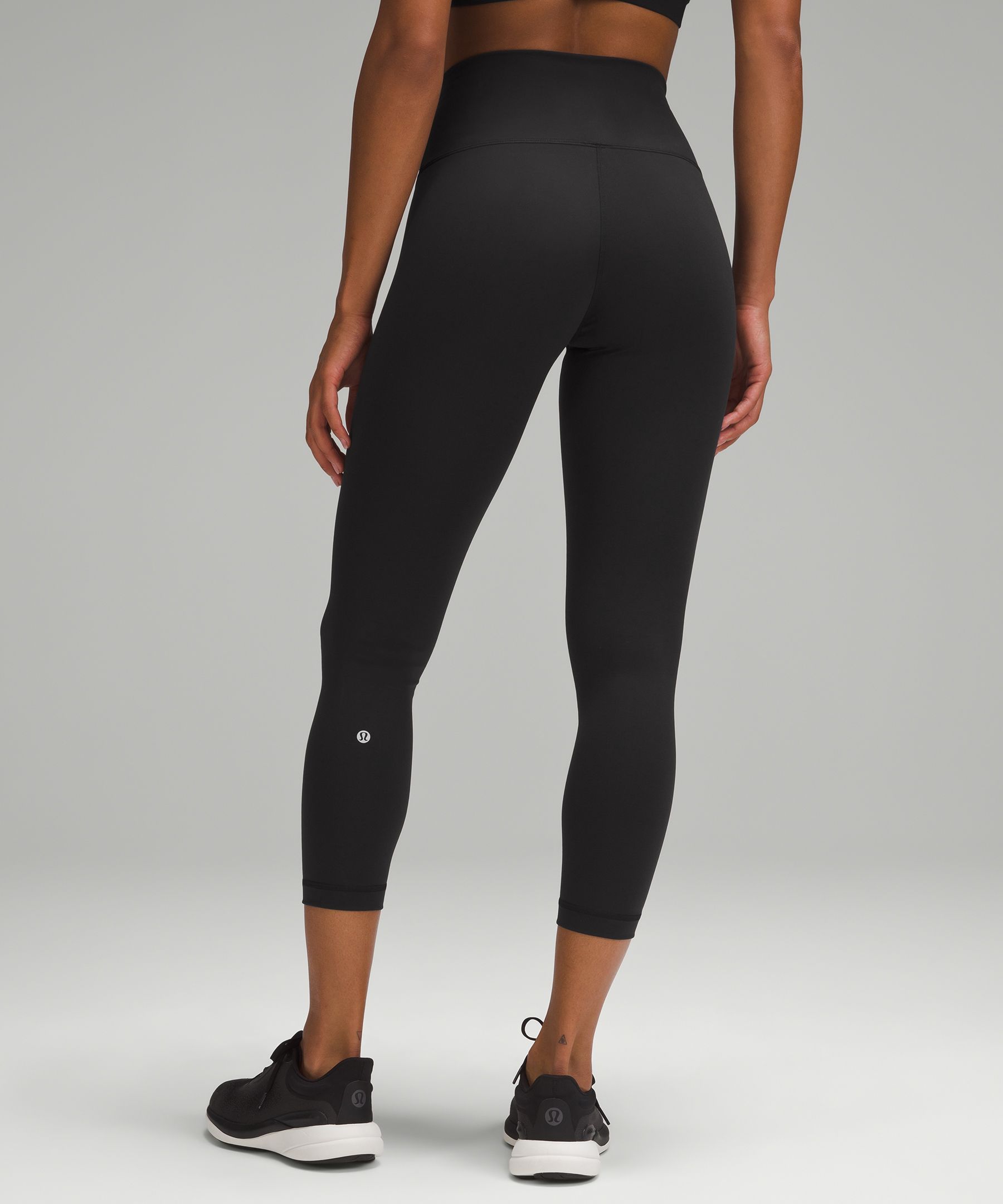 Shop Lululemon Wunder Train High-rise Crop 23" In Black