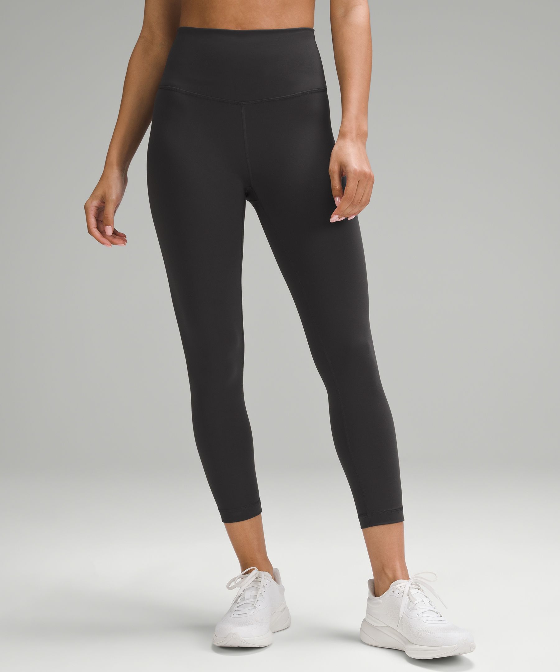 Lululemon Wunder Train High-rise Crop 23" In Grey