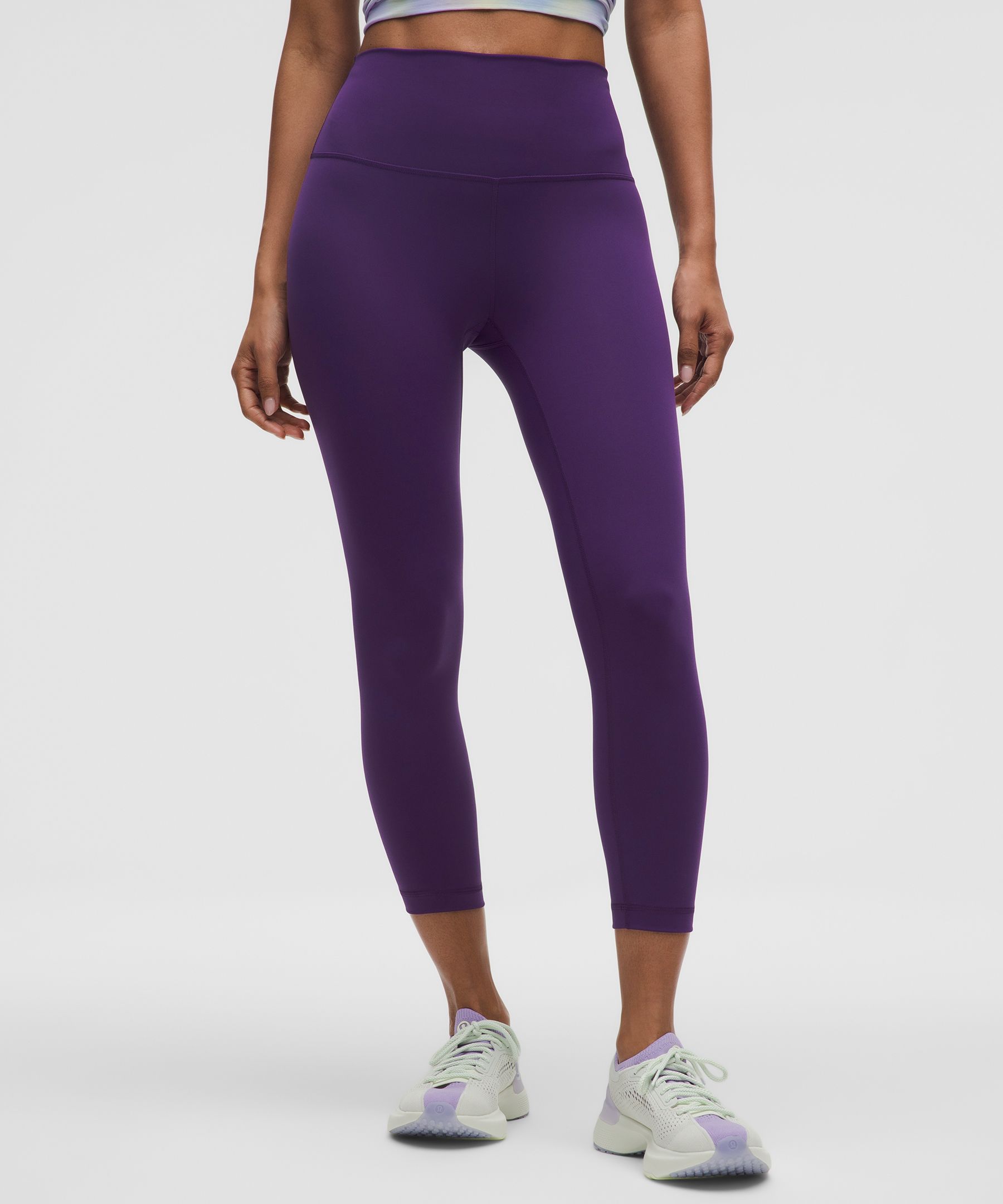 Lululemon Wunder Train High-rise Crop 23" In Purple
