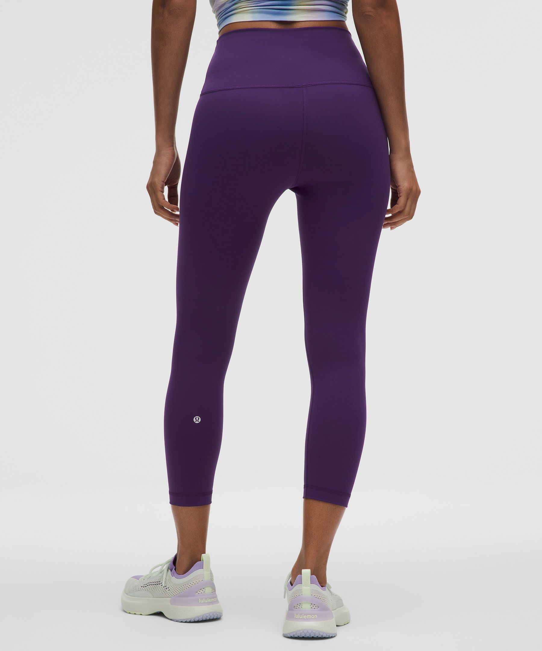 Lululemon Wunder Train High-rise Crop 23" In Purple