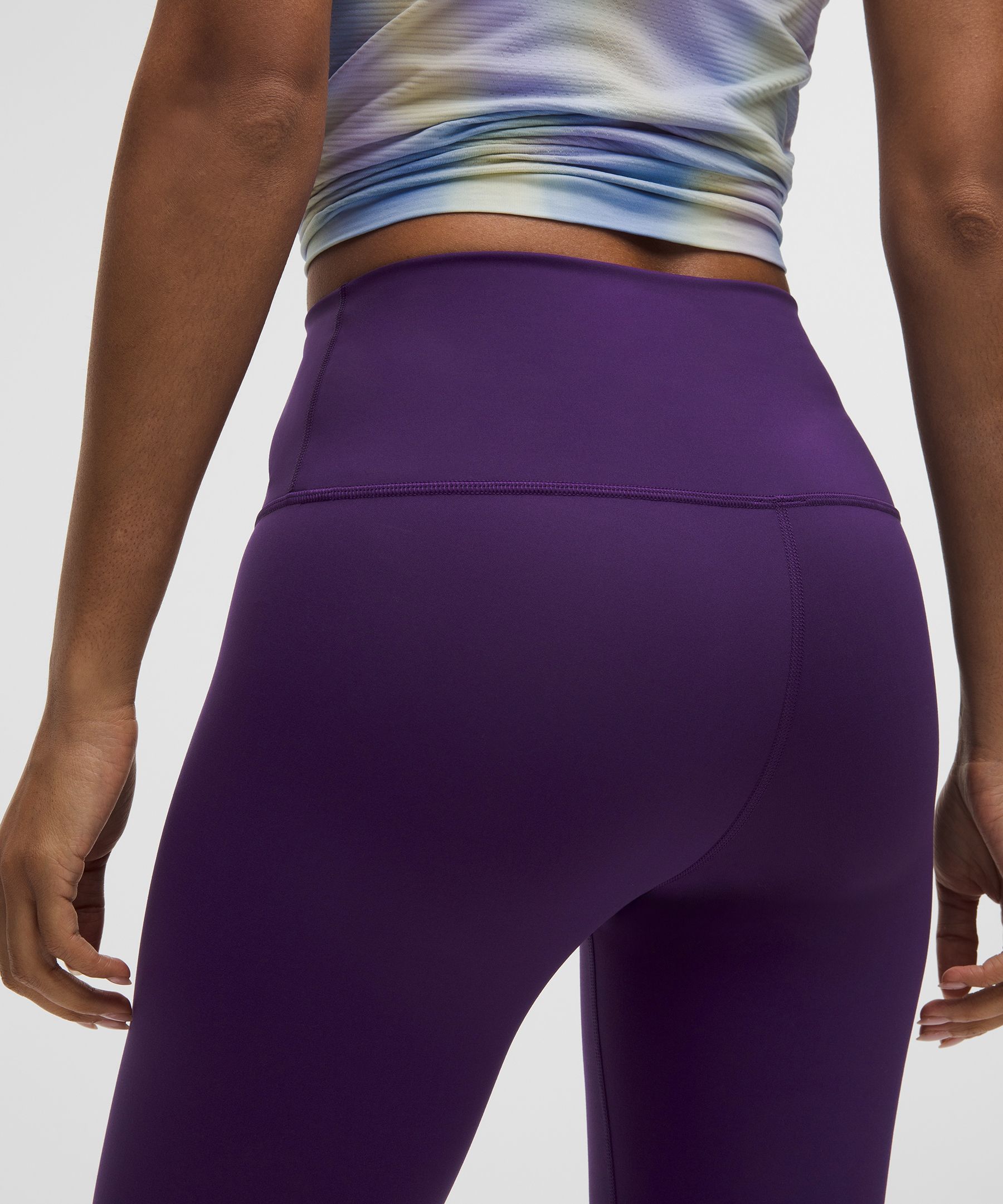 Lululemon Wunder Train High-rise Crop 23" In Purple