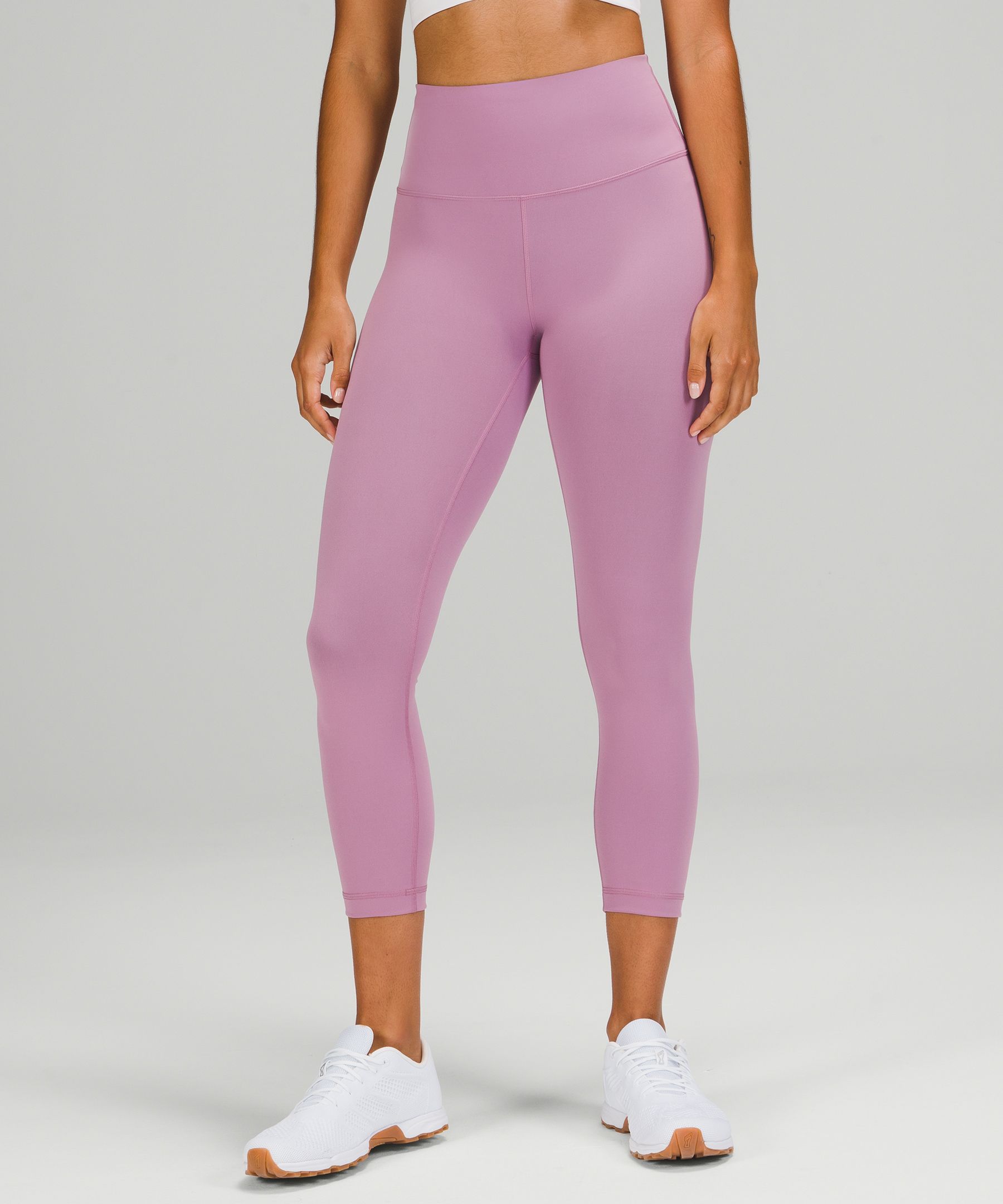 Lululemon Wunder Train High-rise Crop 23" In Pink