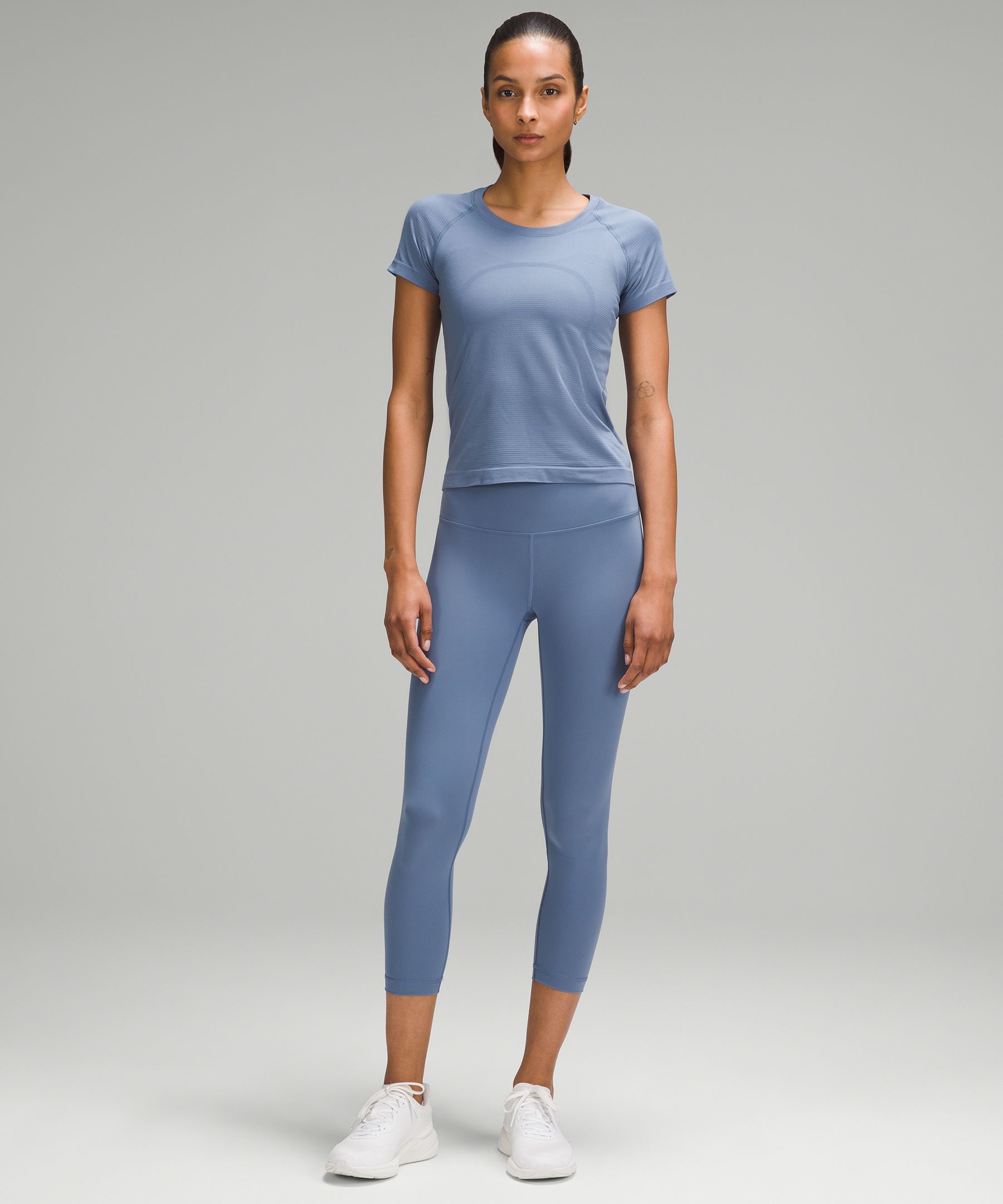 Shop Lululemon Wunder Train High-rise Crop 23"