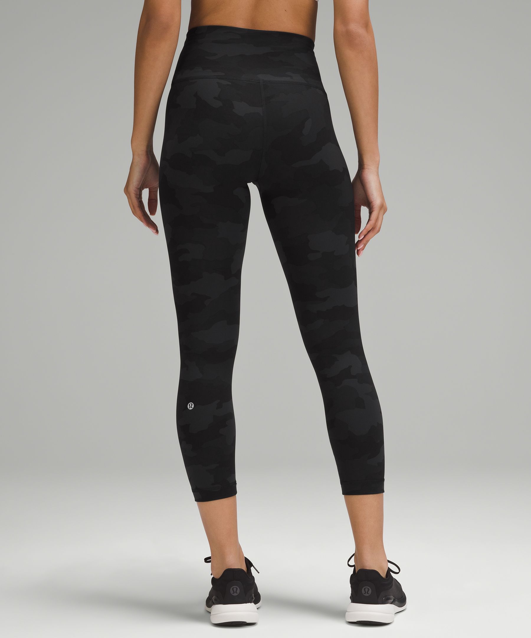 Shop Lululemon Wunder Train High-rise Crop 23" In Printed