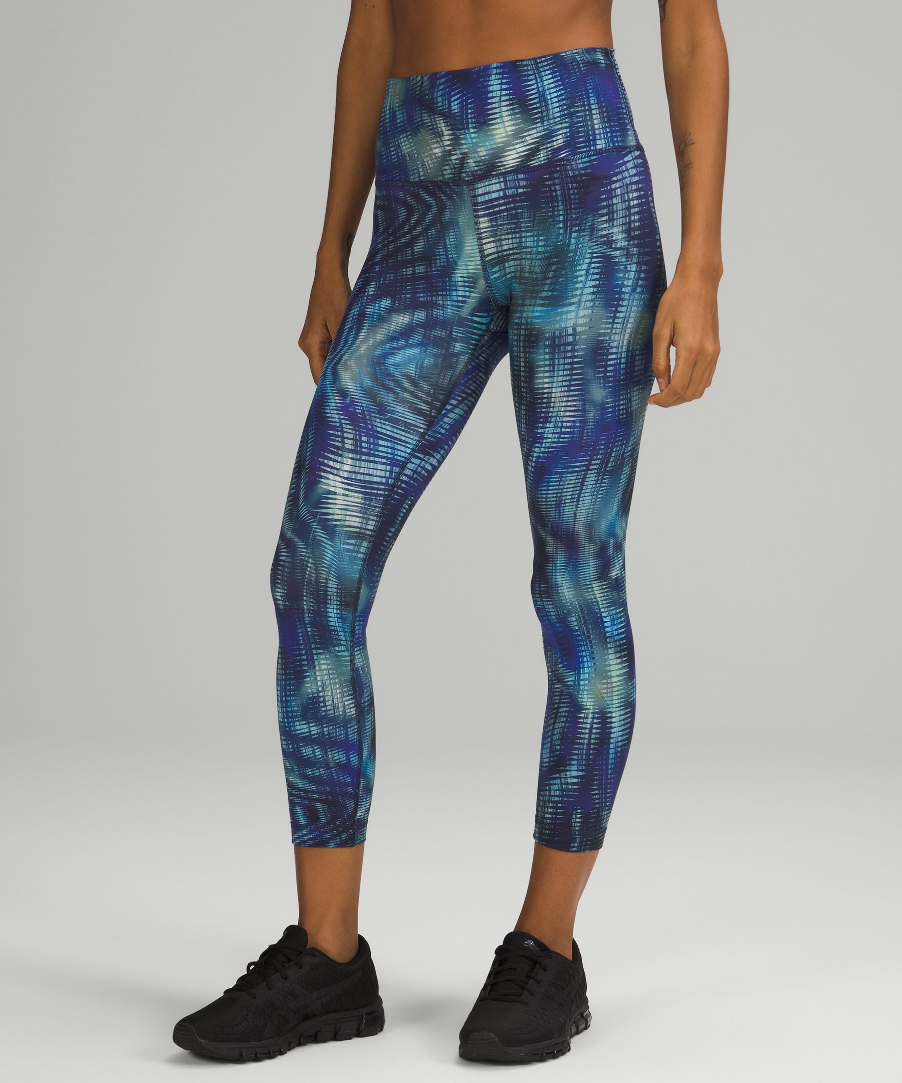 Lululemon Wunder Train High-rise Crop 23" Foil