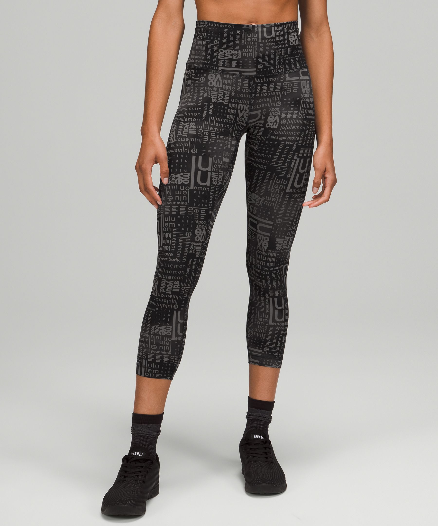 Lululemon Wunder Train High-rise Crop 23" In Black