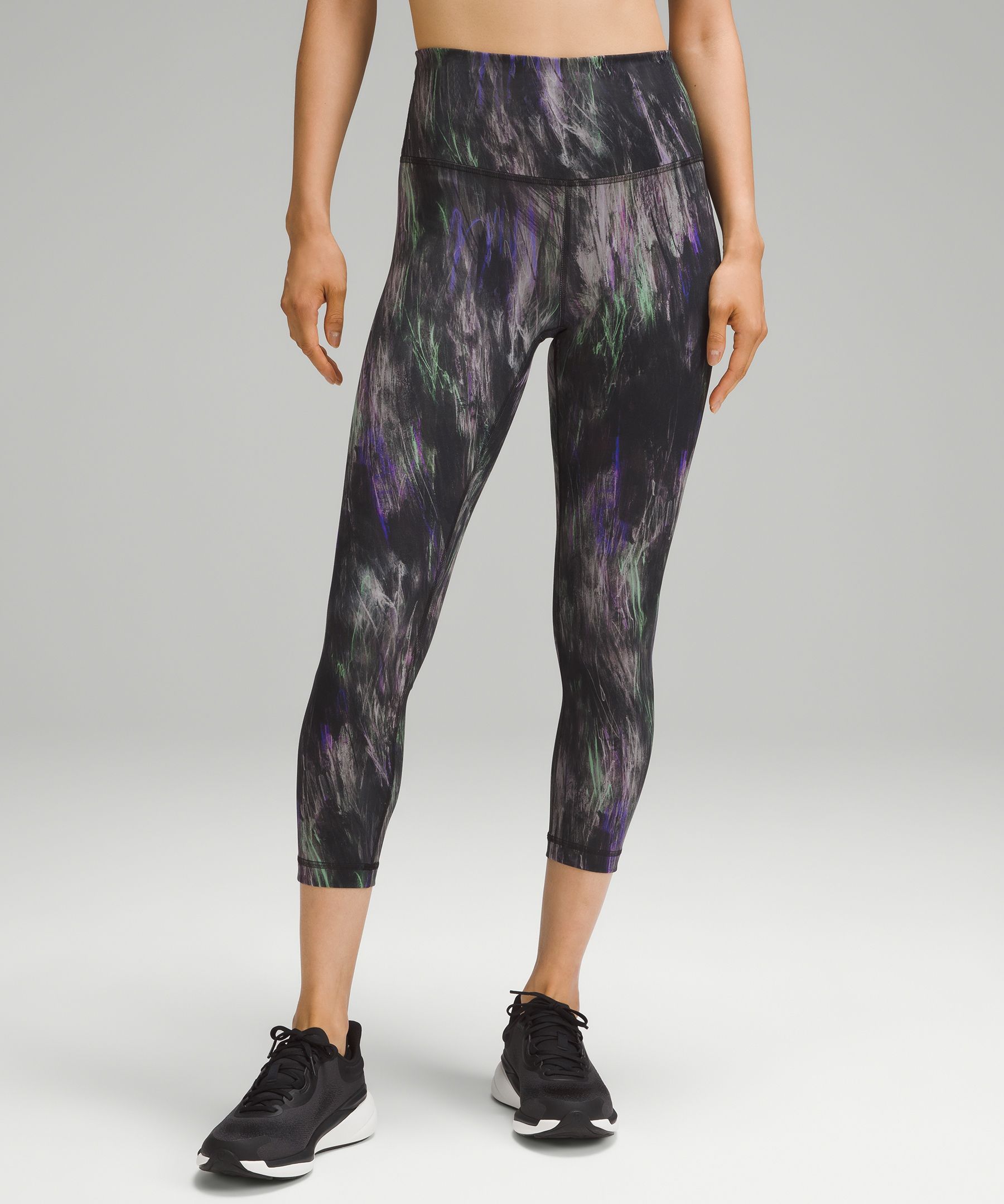 lululemon athletica, Pants & Jumpsuits, Lululemon Wunder Under Leggings  Purple Black Tie Dye High Rise Full Length Sport