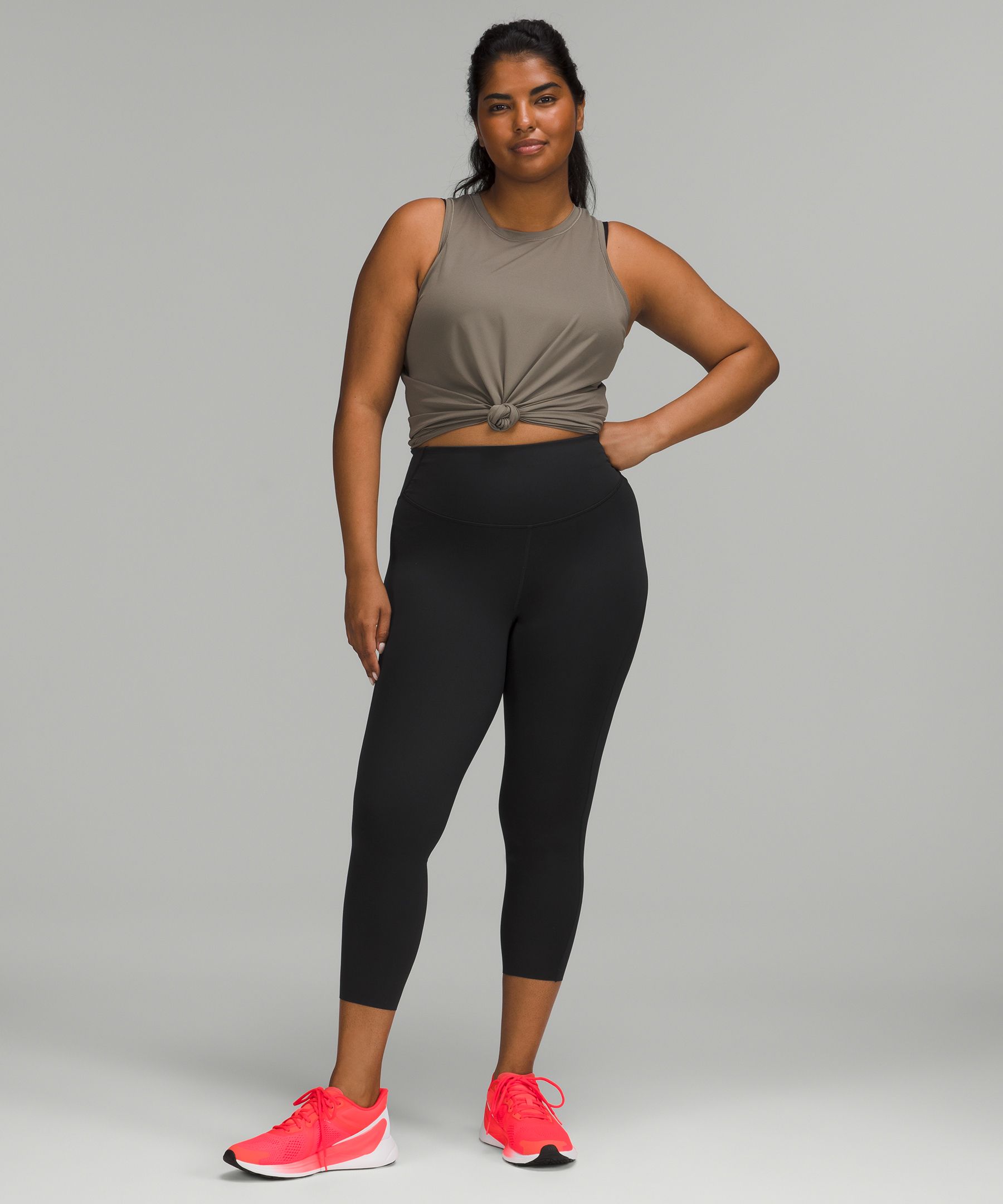 Lululemon Base Pace High-Rise Crop 23 Black Size 4 Nulux