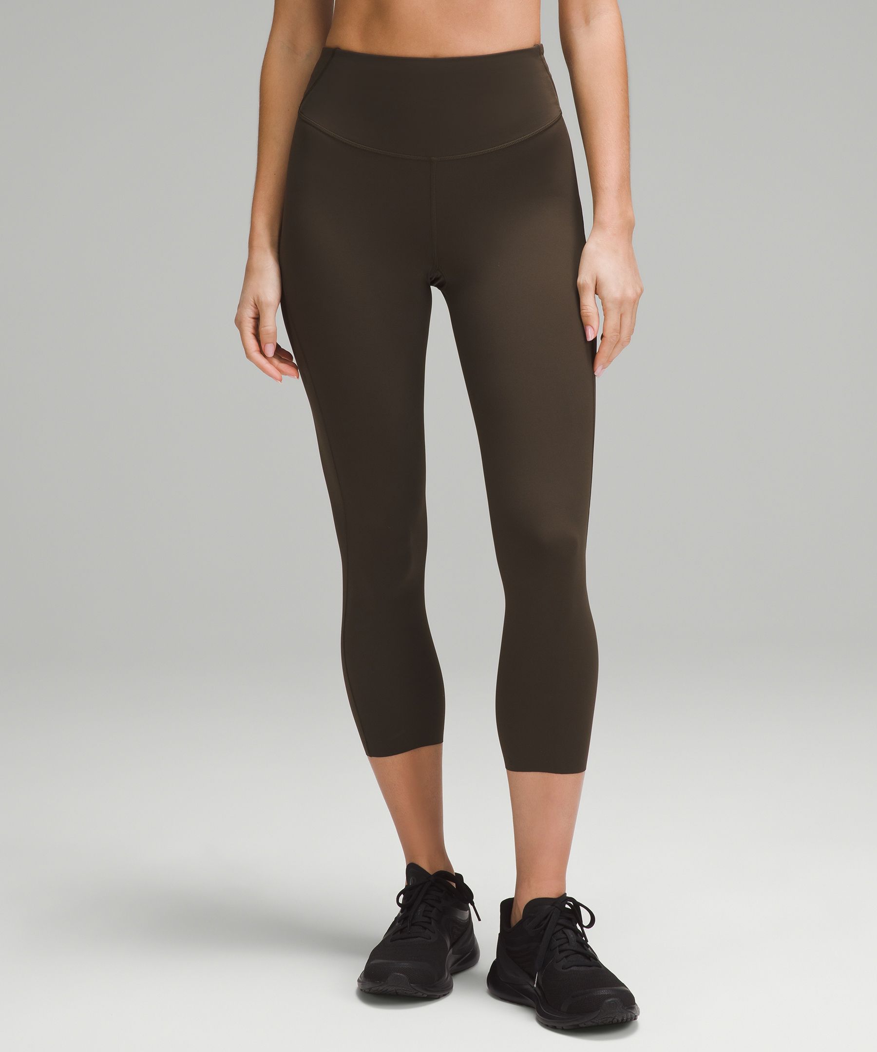 Lululemon Fast & Free Crop Leggings, Neon Lime