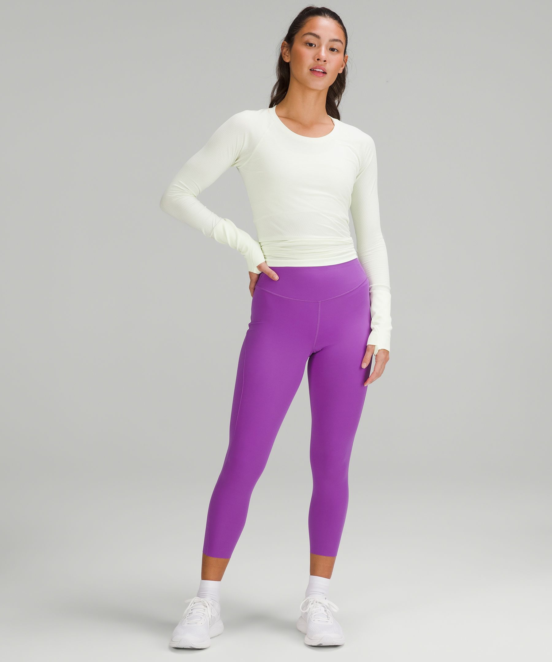 Lululemon Base Pace High-Rise Crop 23 - Symphony Blue - lulu fanatics