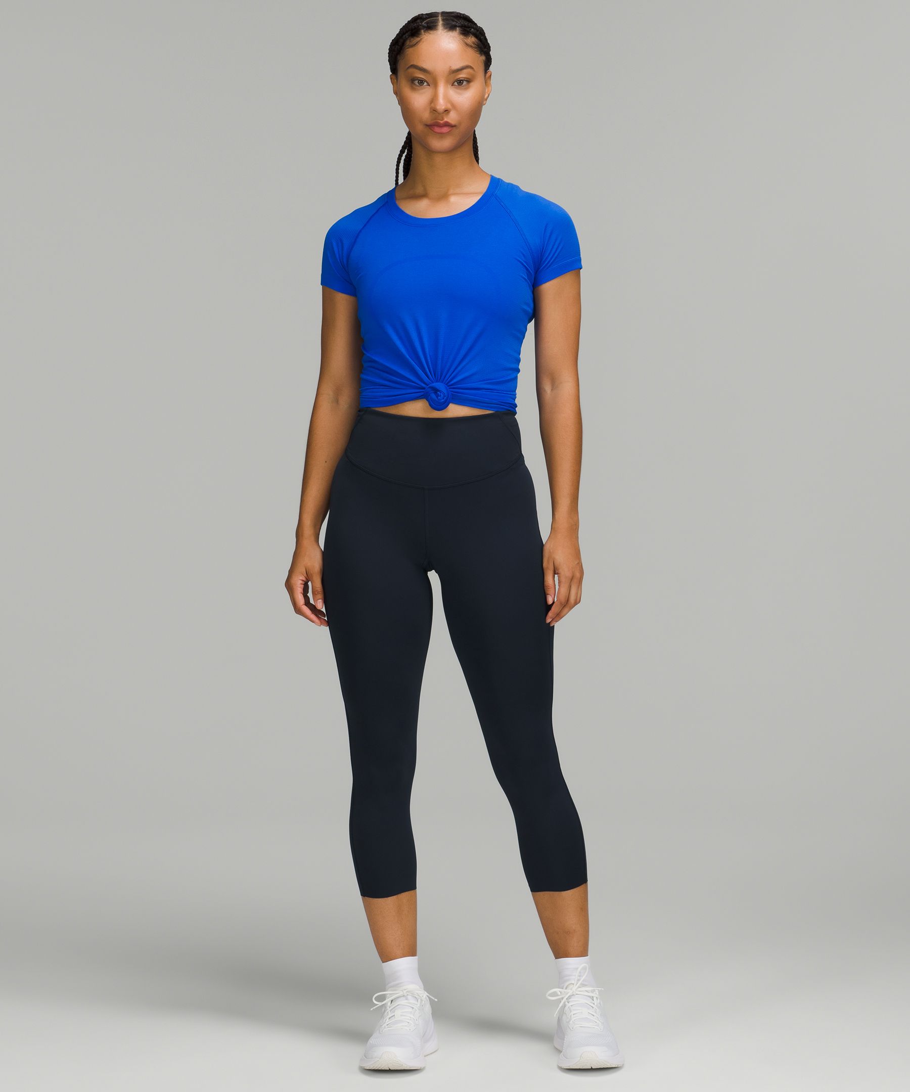 lululemon athletica Base Pace High-rise Crop 23 in Blue