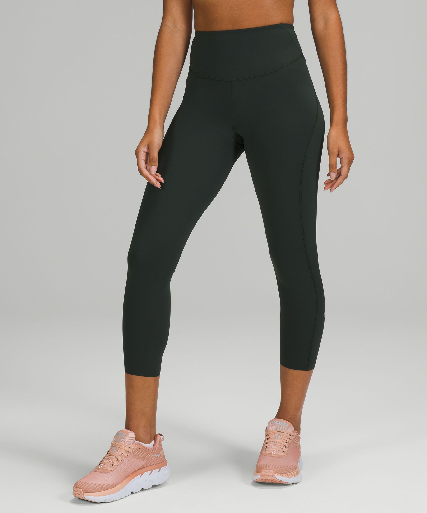 Lululemon Base Pace High-rise Crop 23" In Gray