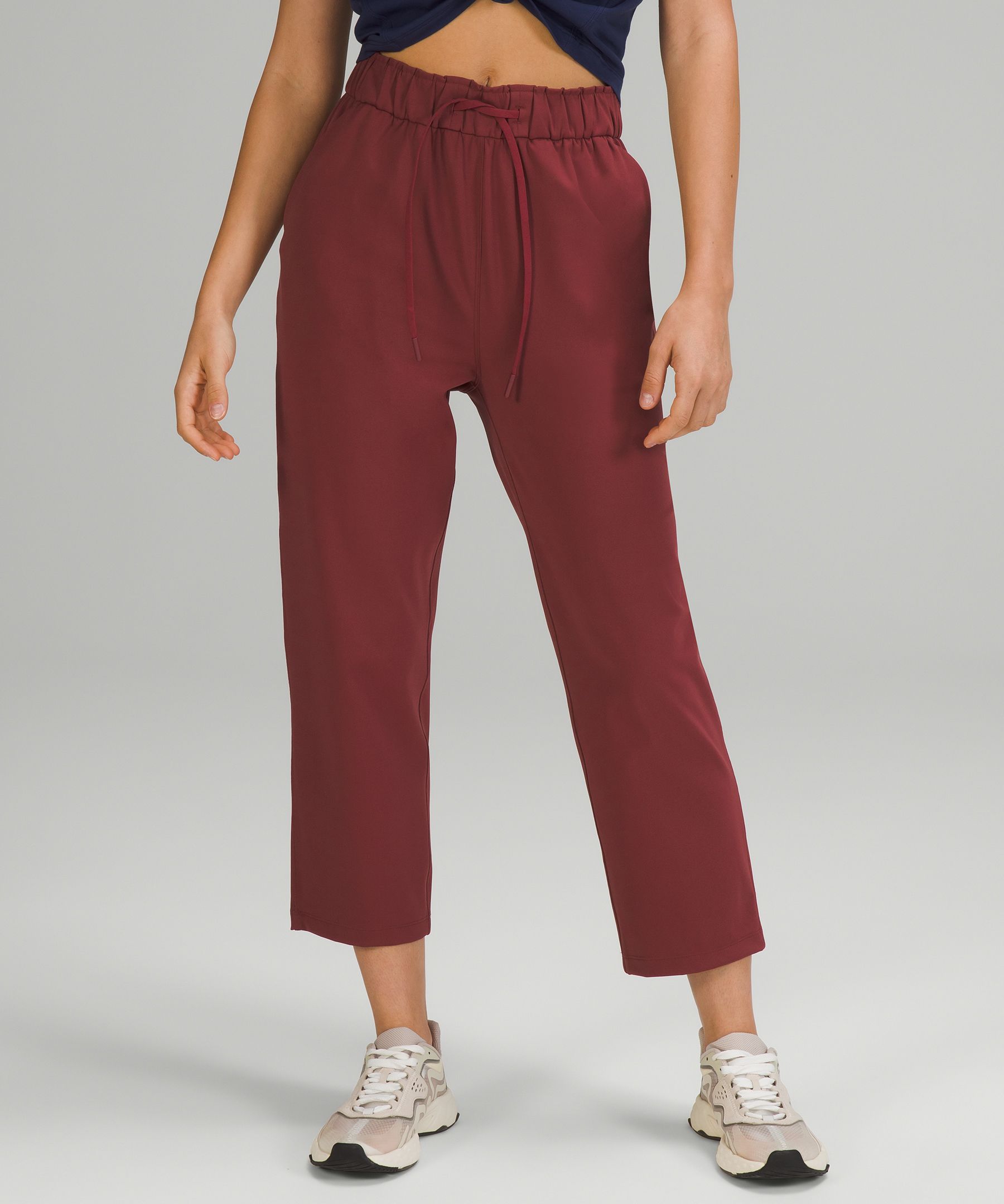 Lululemon Stretch High-rise Crop 23 In Smoked Spruce