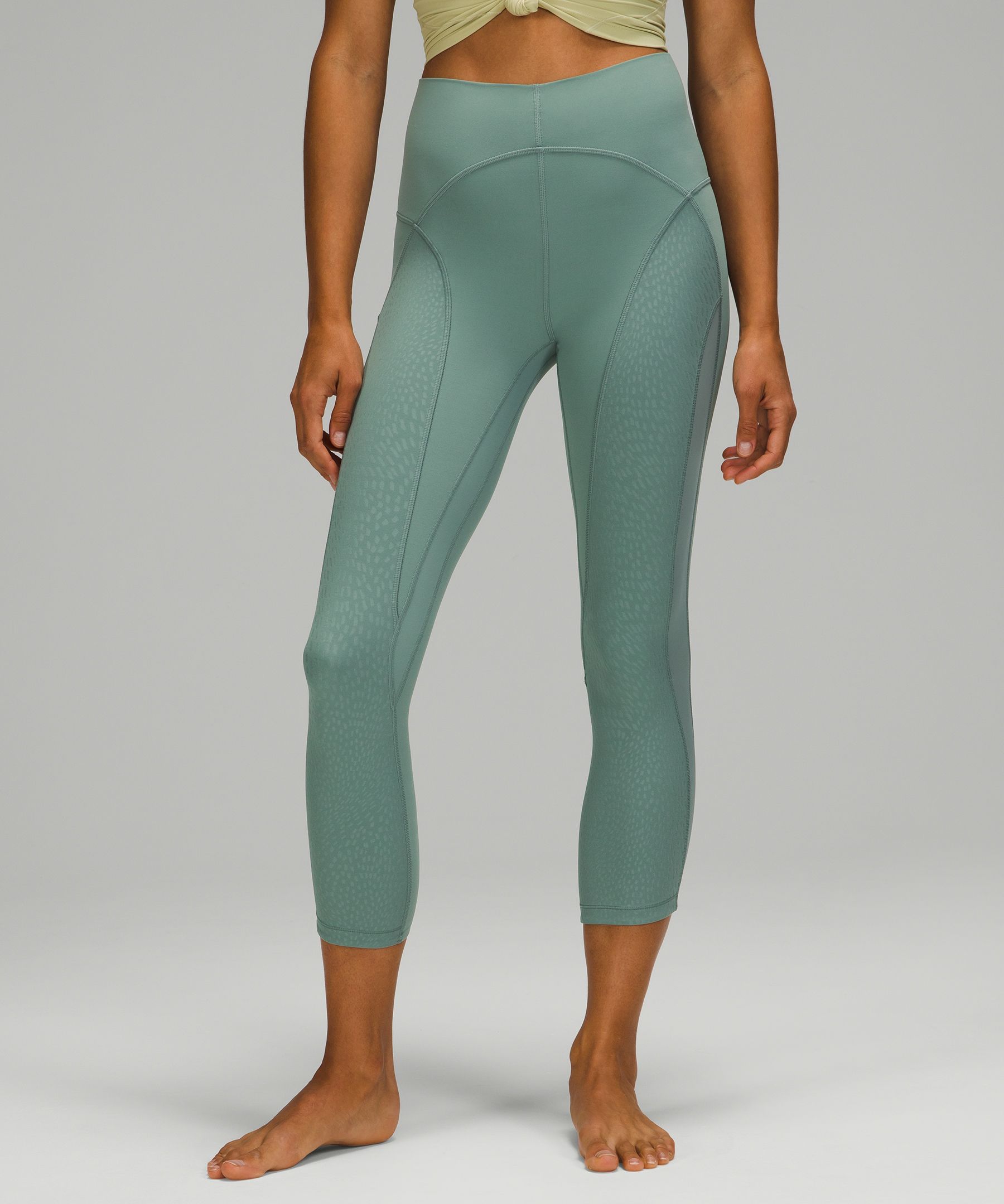 Nulu and Mesh Mid-Rise Yoga Crop 23